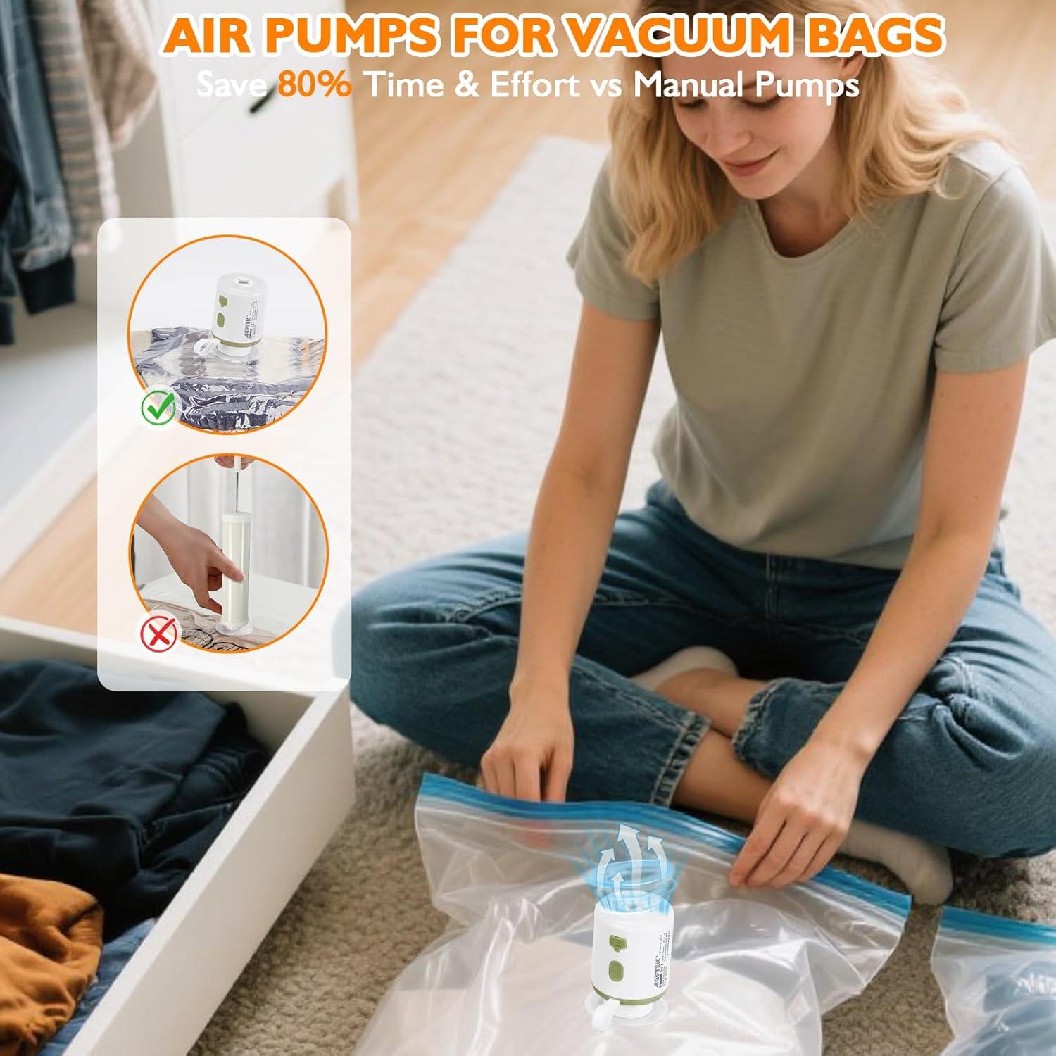 Bomba de Aire Eléctrica Portátil AGPTEK 5.5kPa 1600mAh Verde