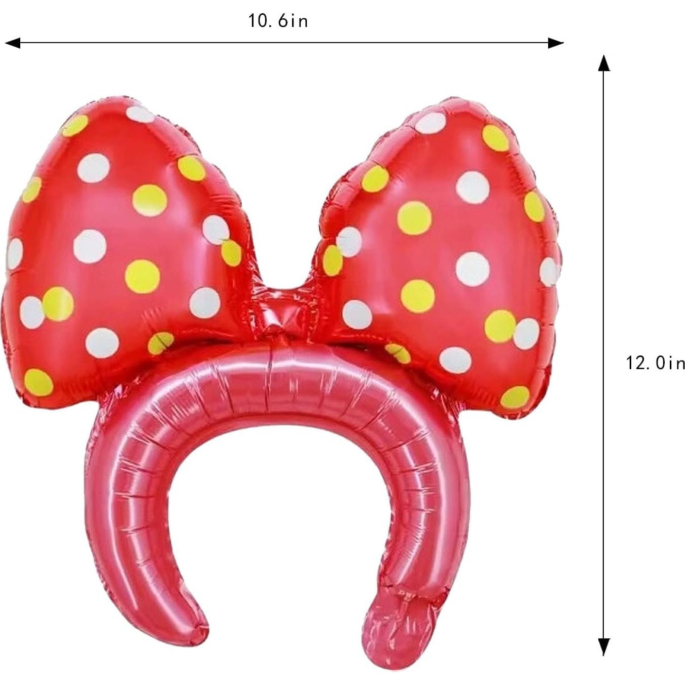 Diademas de Globo con Lunares Vexura, 12 Pcs, Colores Vivos