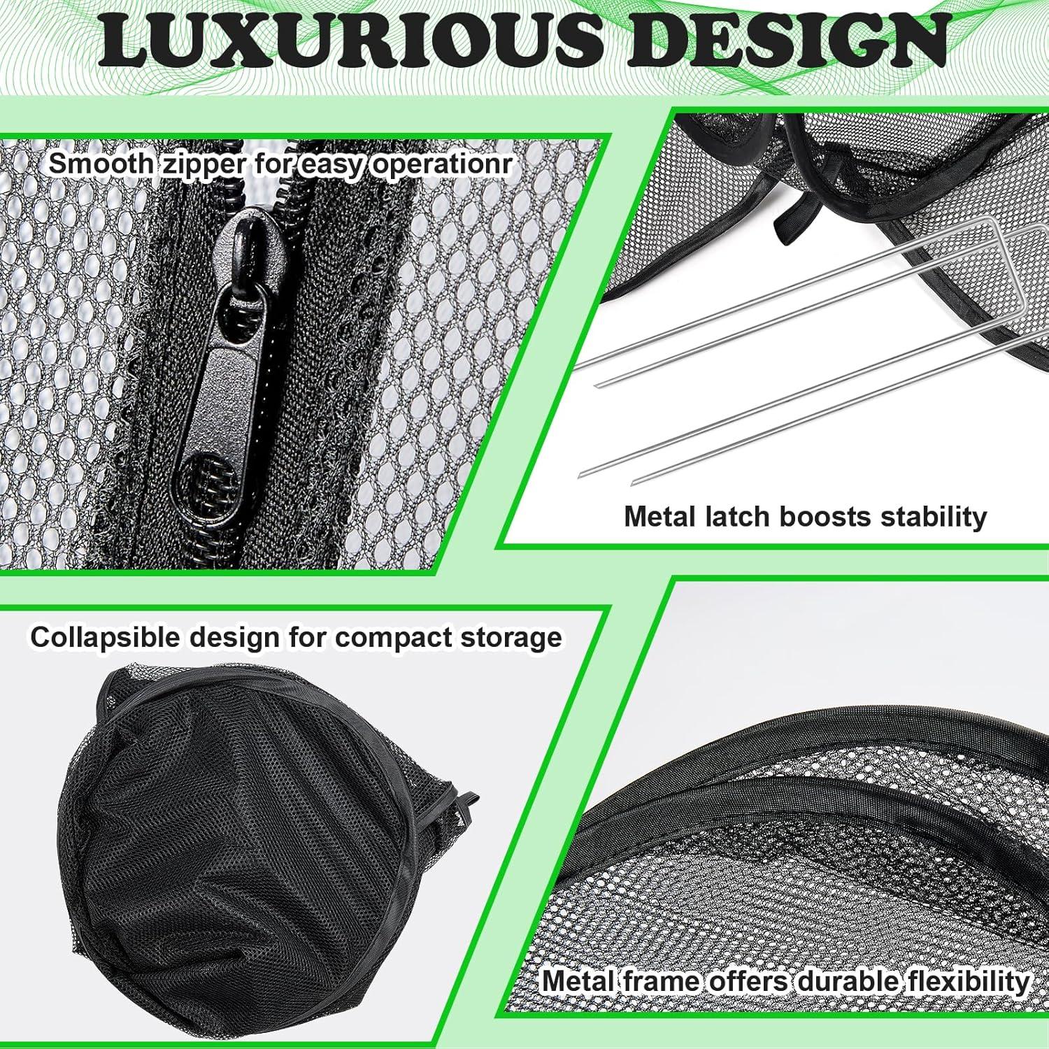 Cubierta de Red de Jardín RGQSUN 71x71x81 cm con Cremallera