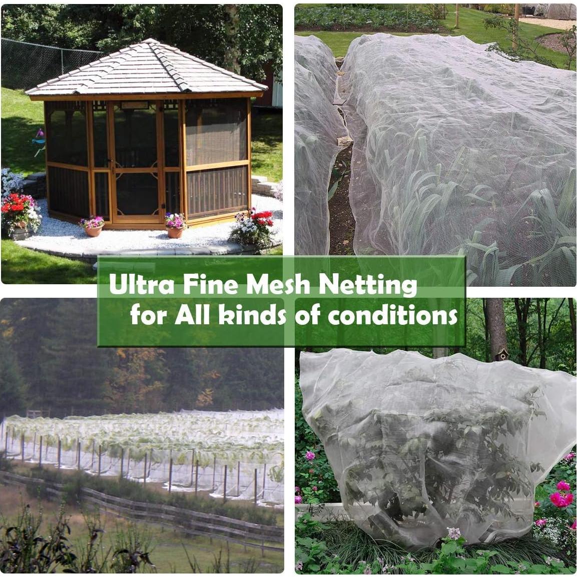 Malla de Jardín FARAER 10x10 Pies Ultra Fina Protección Plantas