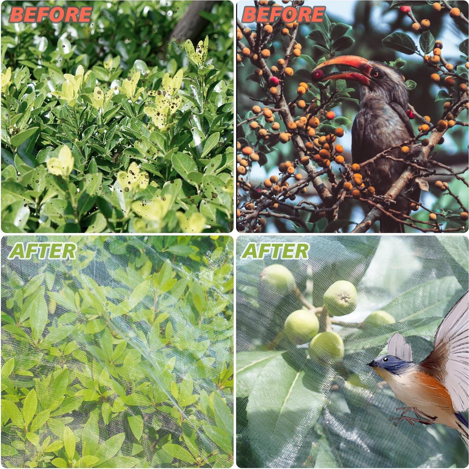 Malla de Jardín Daomong 2.5 x 10 m Ultra Fina Protección Insectos