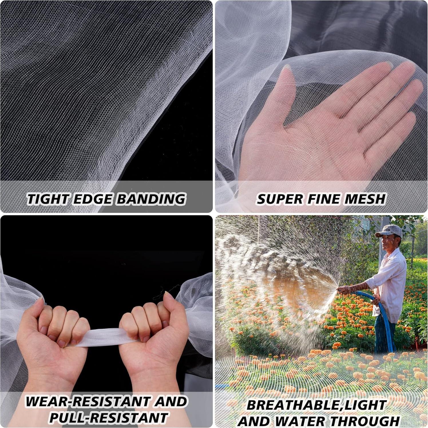 Malla de Jardín Daomong 2.5 x 10 m Ultra Fina Protección Insectos