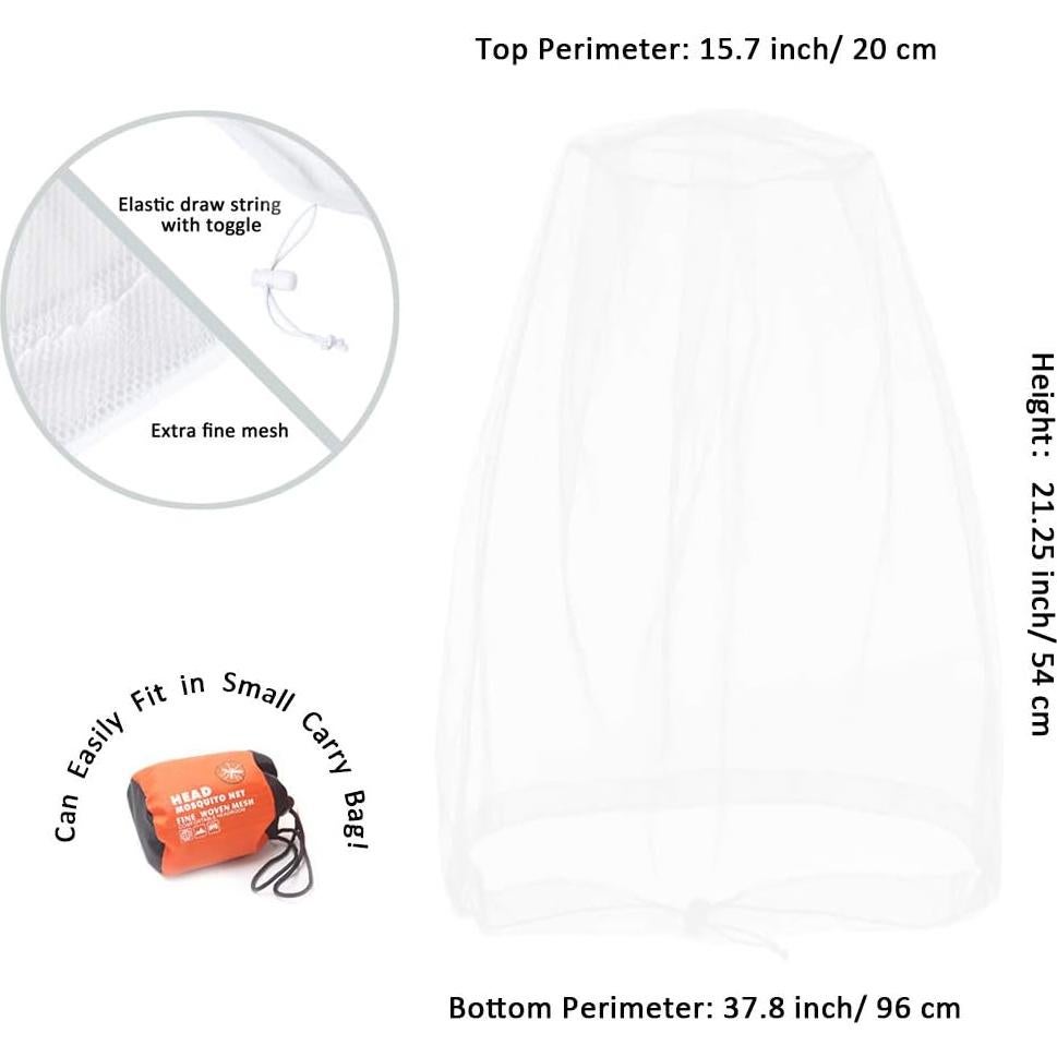 Red de Cabeza Cinvo para Insectos - Malla Nylon 54x96 cm