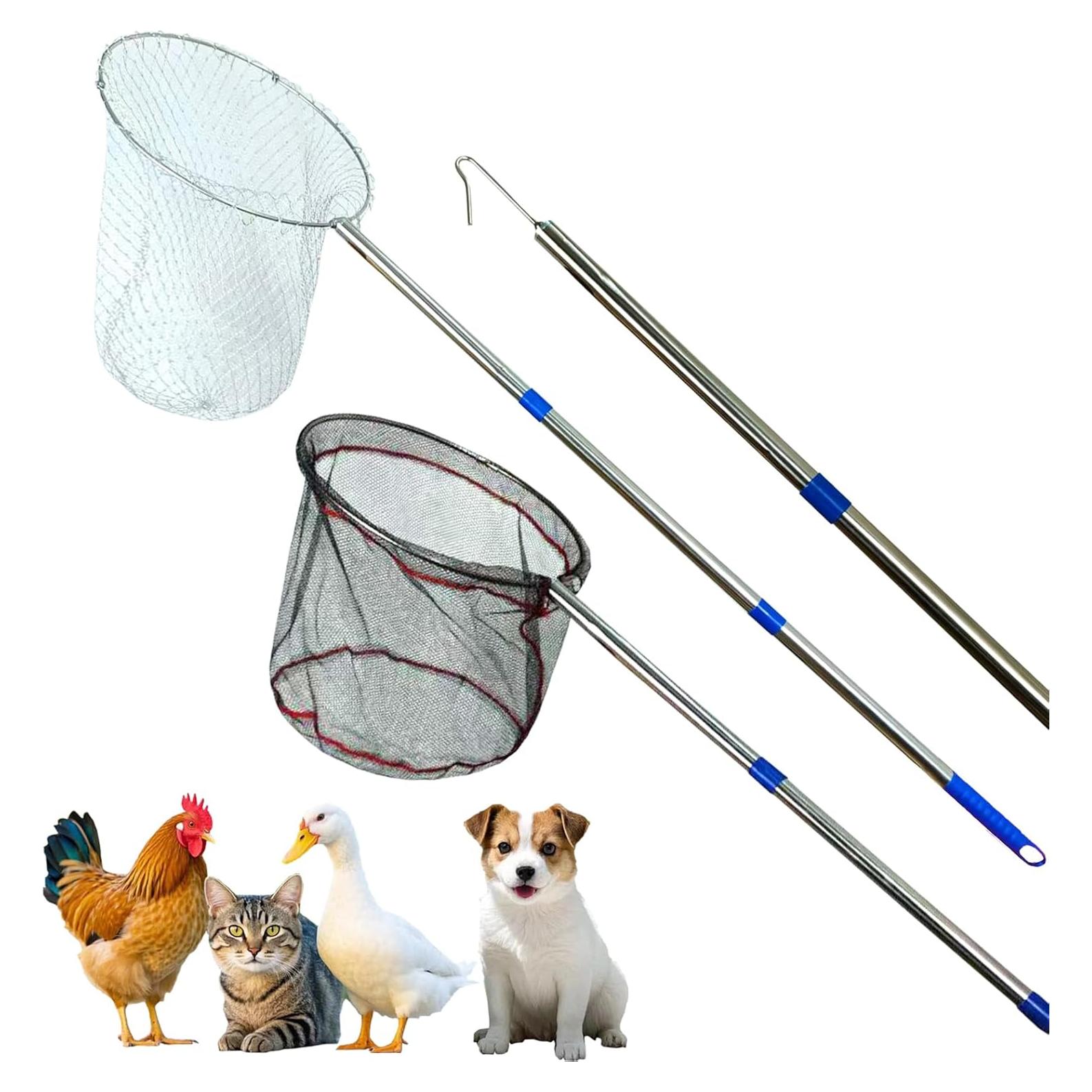 Red para atrapar pollos BRZFWLMYDF de acero inoxidable 45.2x18.3 cm