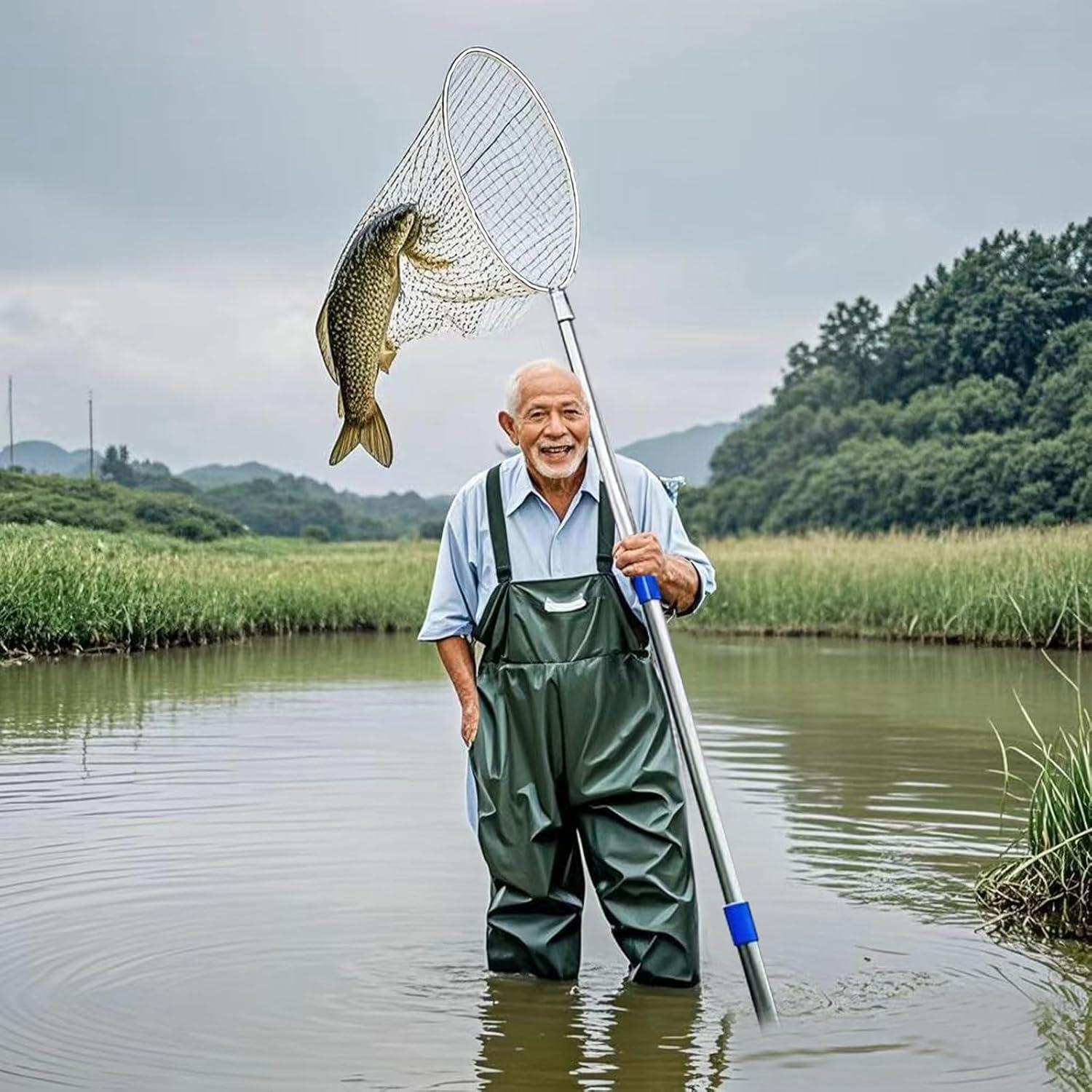 Red para atrapar pollos BRZFWLMYDF de acero inoxidable 45.2x18.3 cm