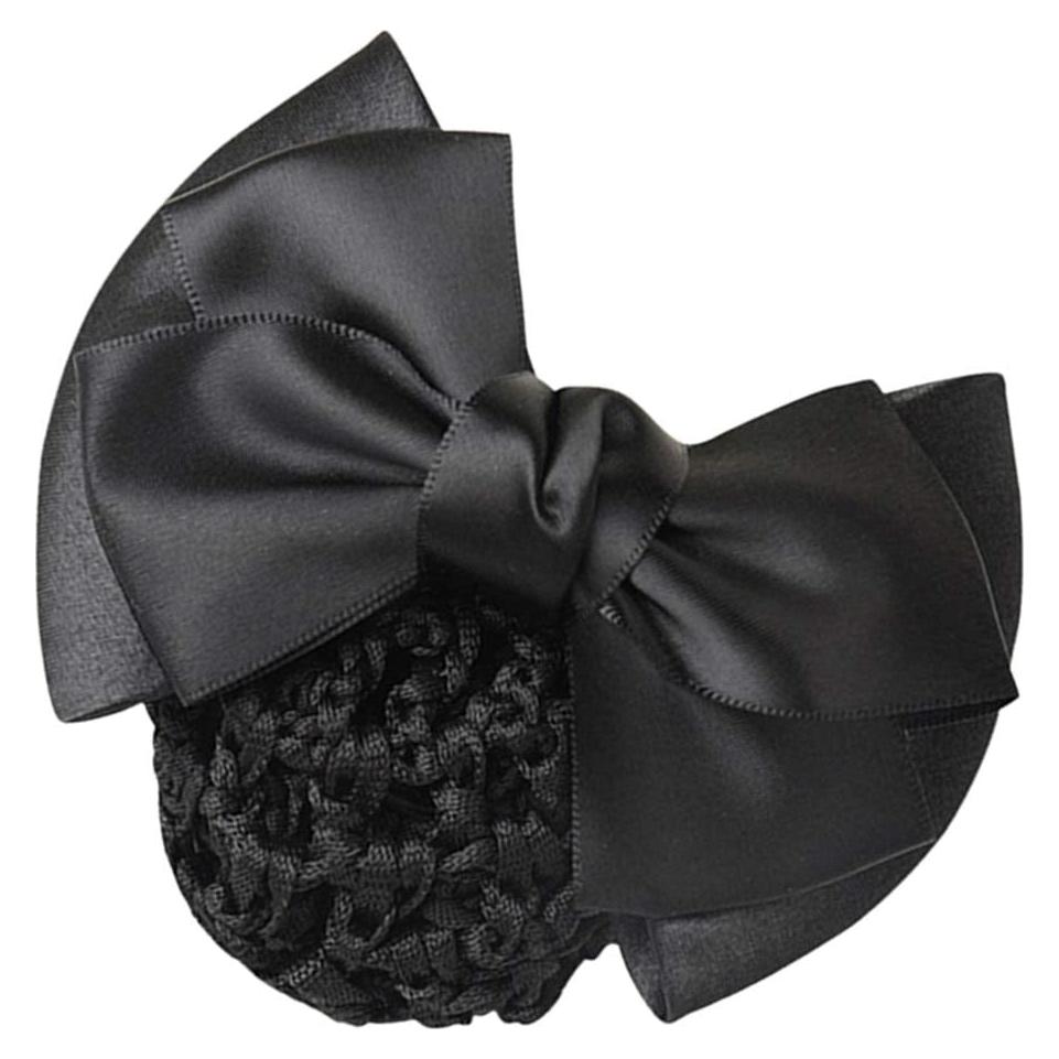 Clip para el cabello Pro Bow Barrette negro elástico 11.5x7.2cm