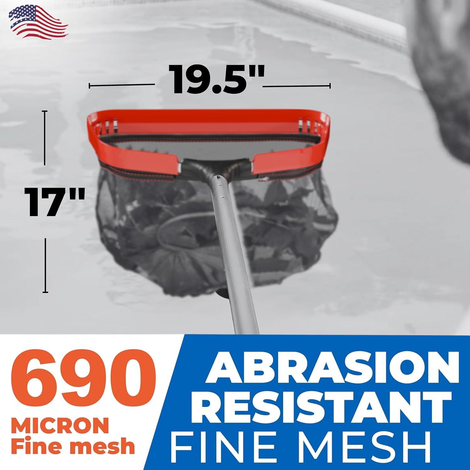 Red de Skimmer de Piscina ProTuff 19" con Reemplazo Vitalicio