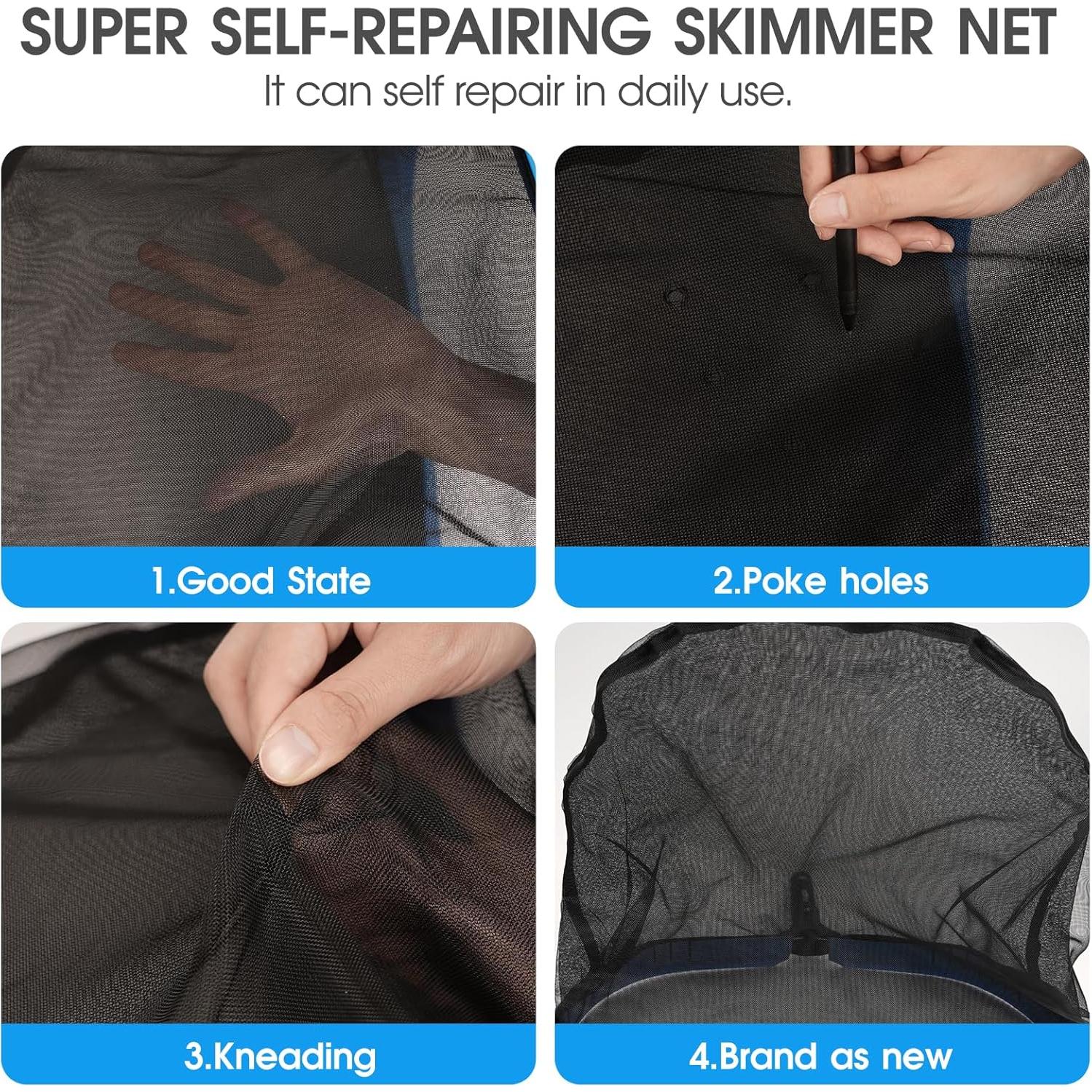 Rastrillo de Red de Piscina TidyMister 44.5 cm Doble Capa