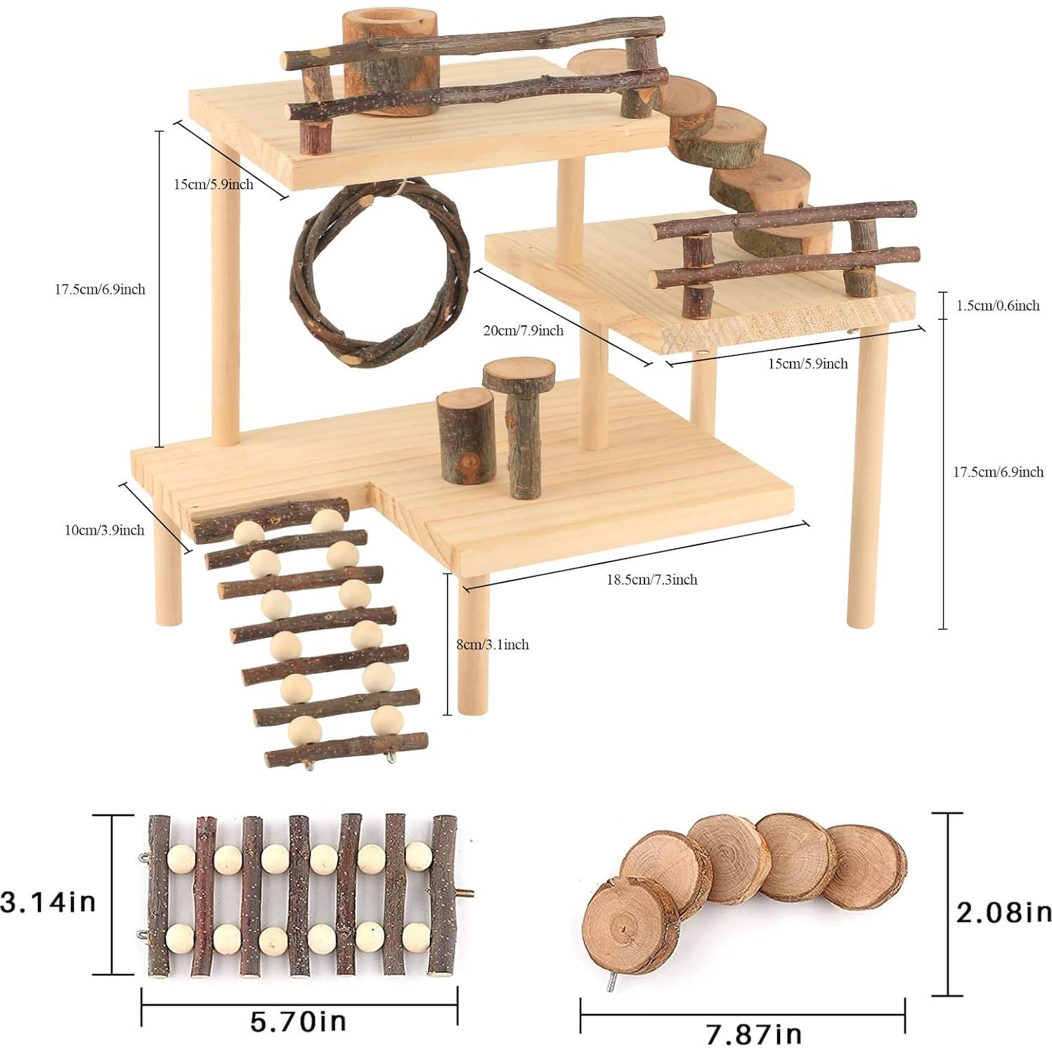 Parque Infantil para Hámsters HOSUKKO Extra Grande 3 Niveles