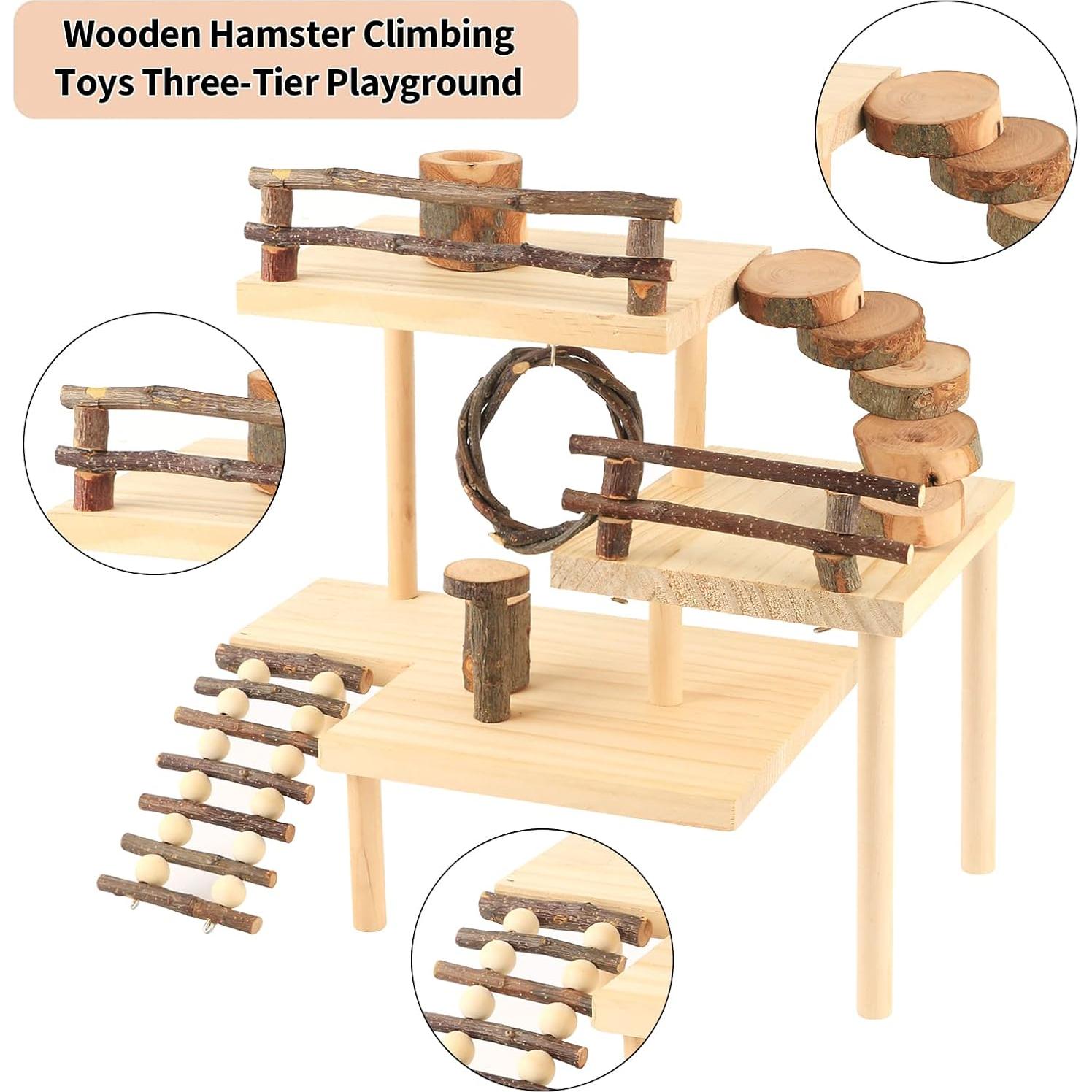 Parque Infantil para Hámsters HOSUKKO Extra Grande 3 Niveles