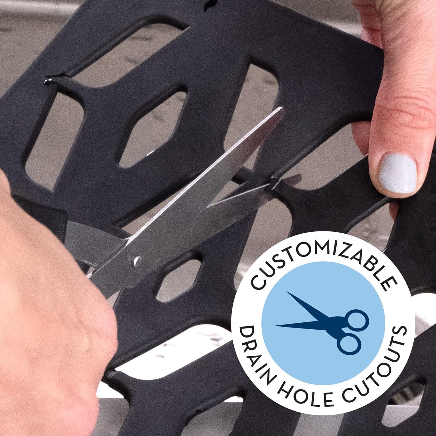 Alfombrilla Protectora para Fregadero S&T INC. Negra 32.4x28.7cm