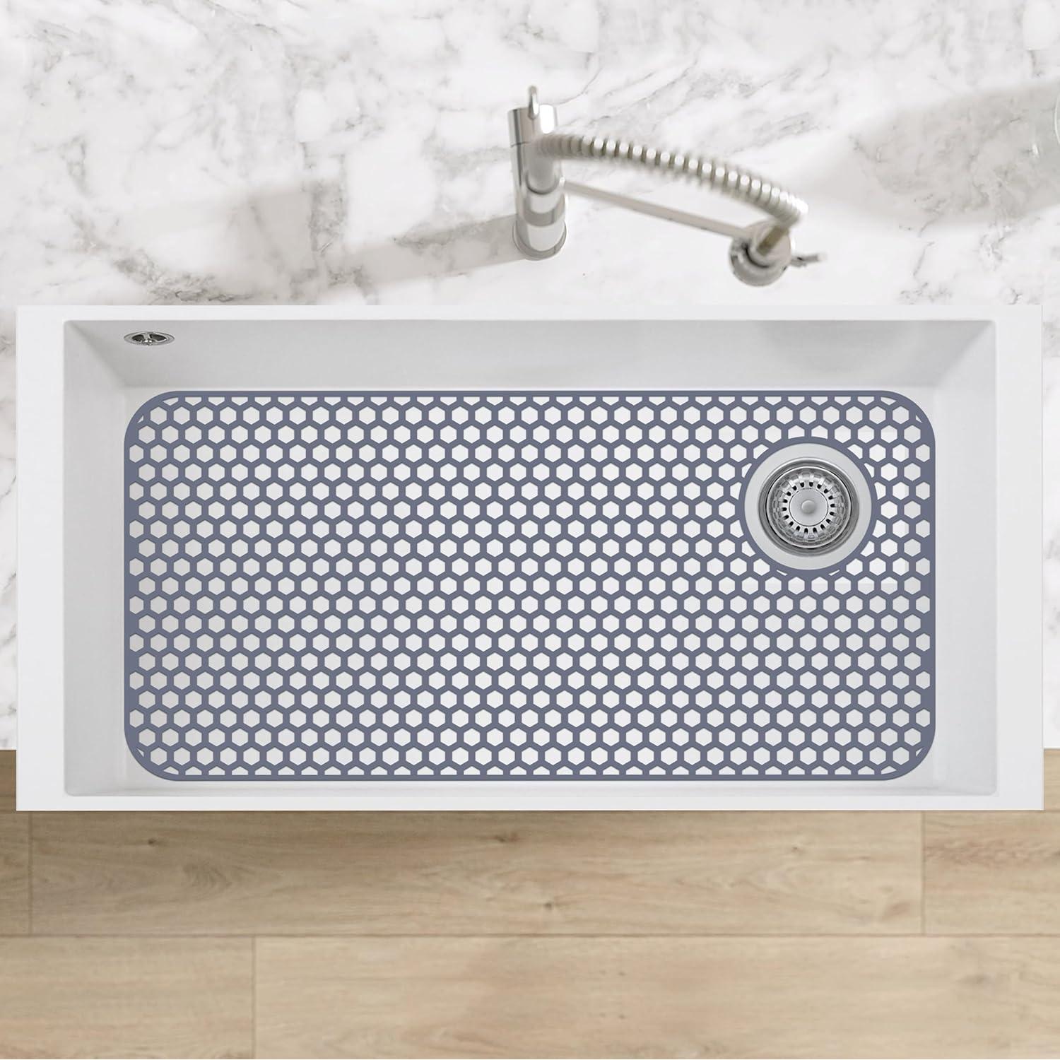 Alfombrilla de Fregadero de Silicona Bestjing 72.1x36.3cm Gris