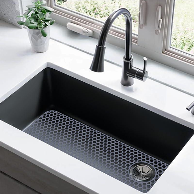 Alfombrilla de Fregadero de Silicona Bestjing 72.1x36.3cm Gris