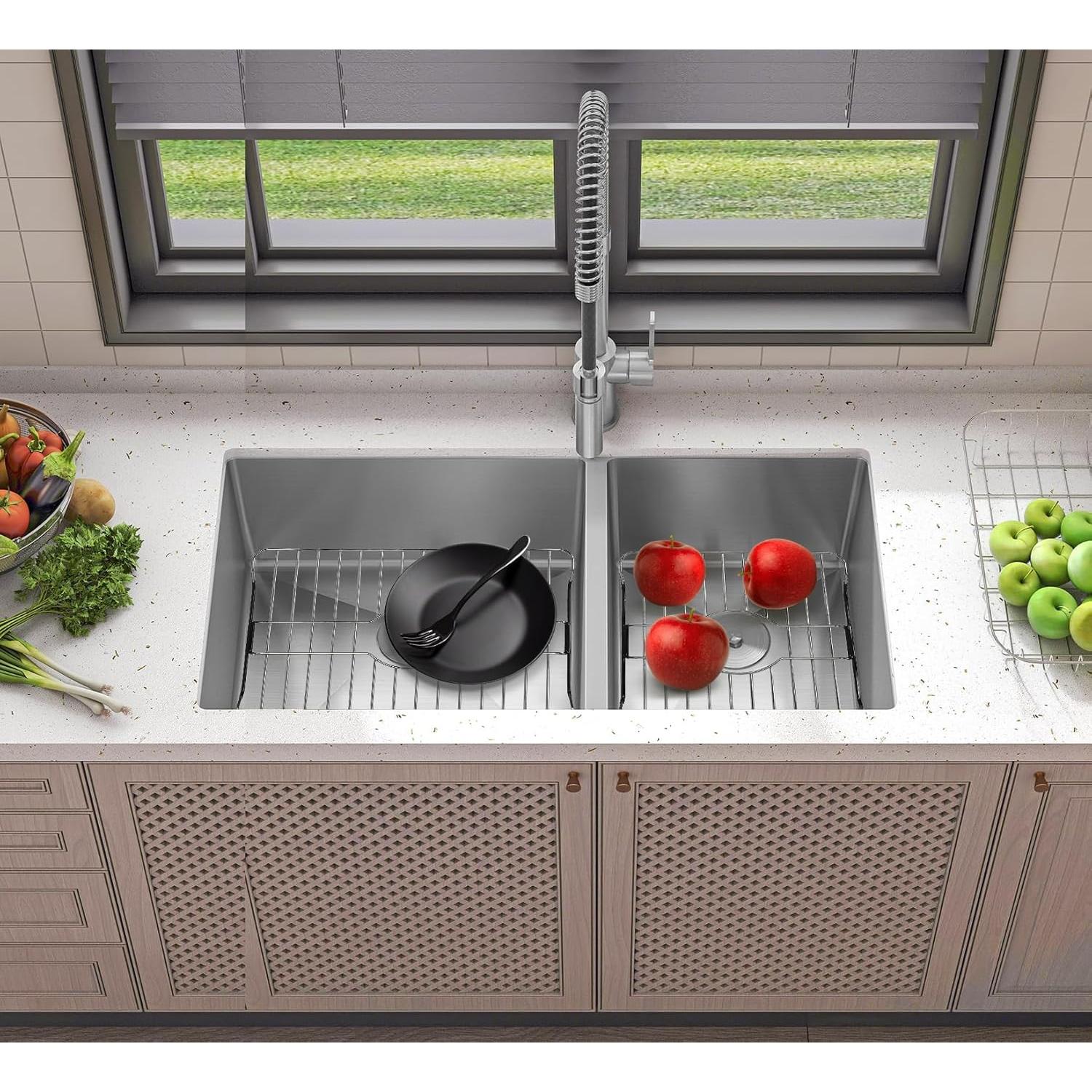 Protector de Fregadero Acero Inoxidable 304 SunnyPoint 27.3x31.5cm