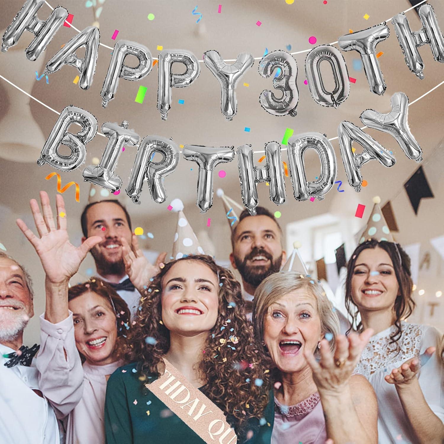 Banner de Globos de Feliz Cumpleaños Awfrky 76pcs Personalizado