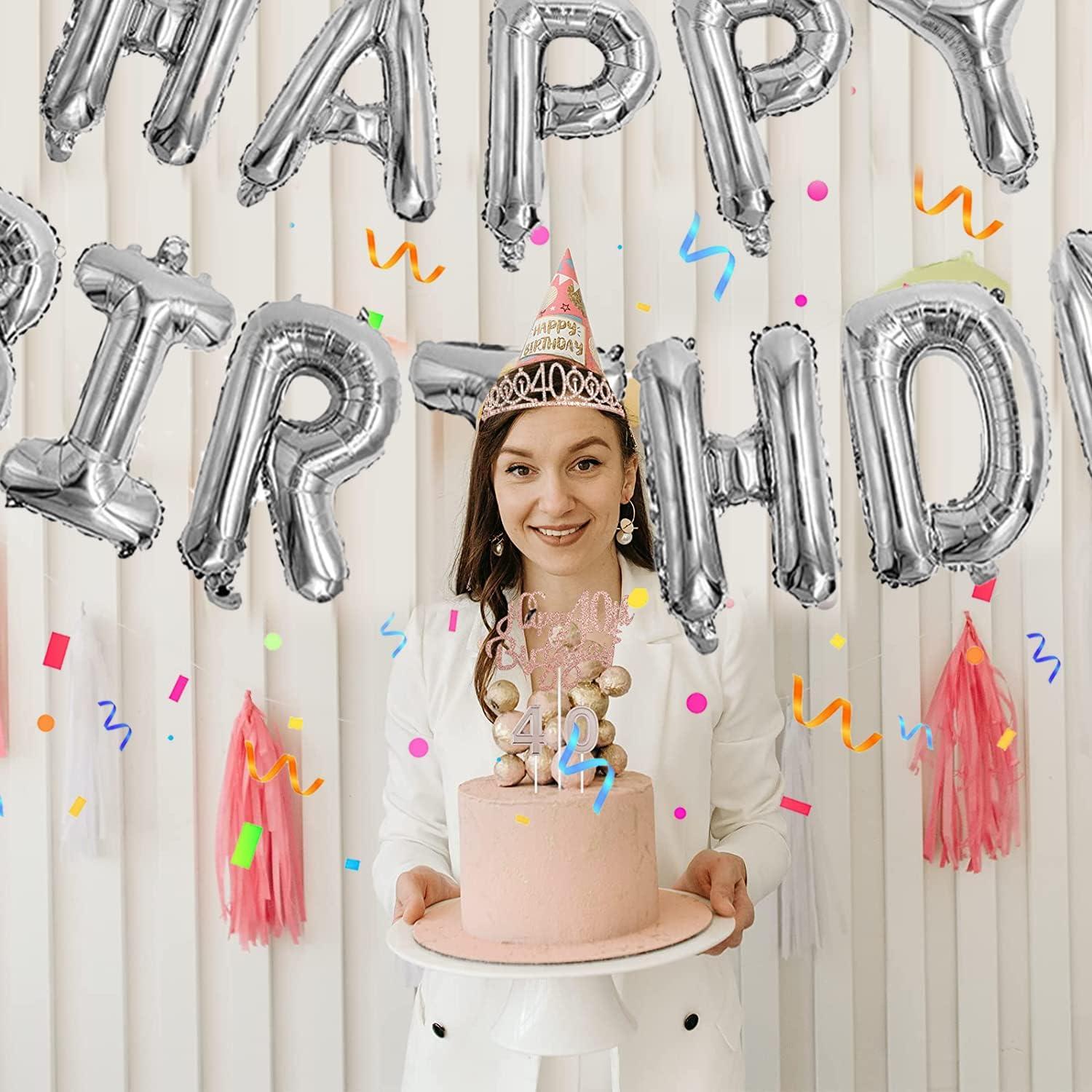 Banner de Globos de Feliz Cumpleaños Awfrky 76pcs Personalizado