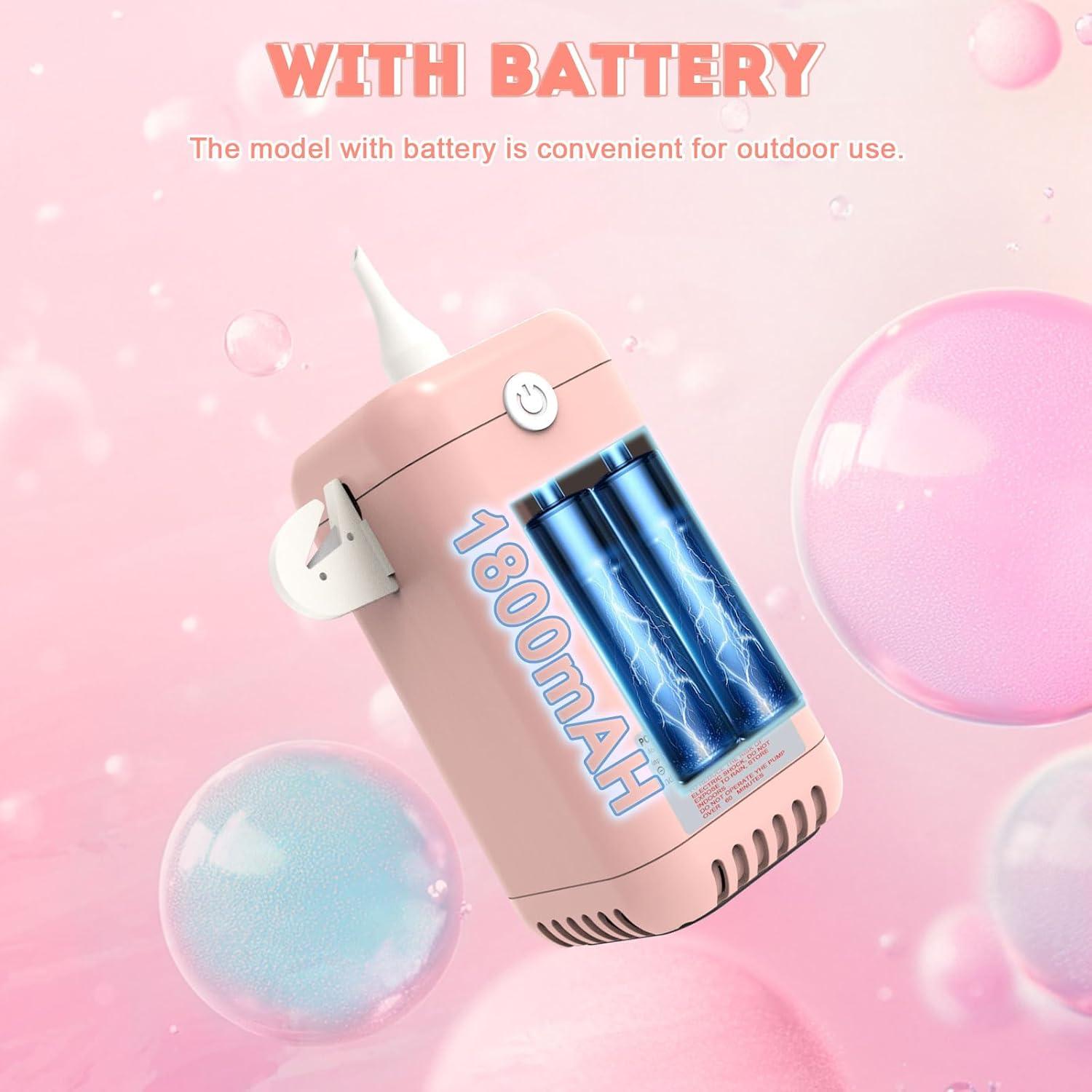 Bomba de aire eléctrica AXHJ 2 en 1 para globos y pelotas