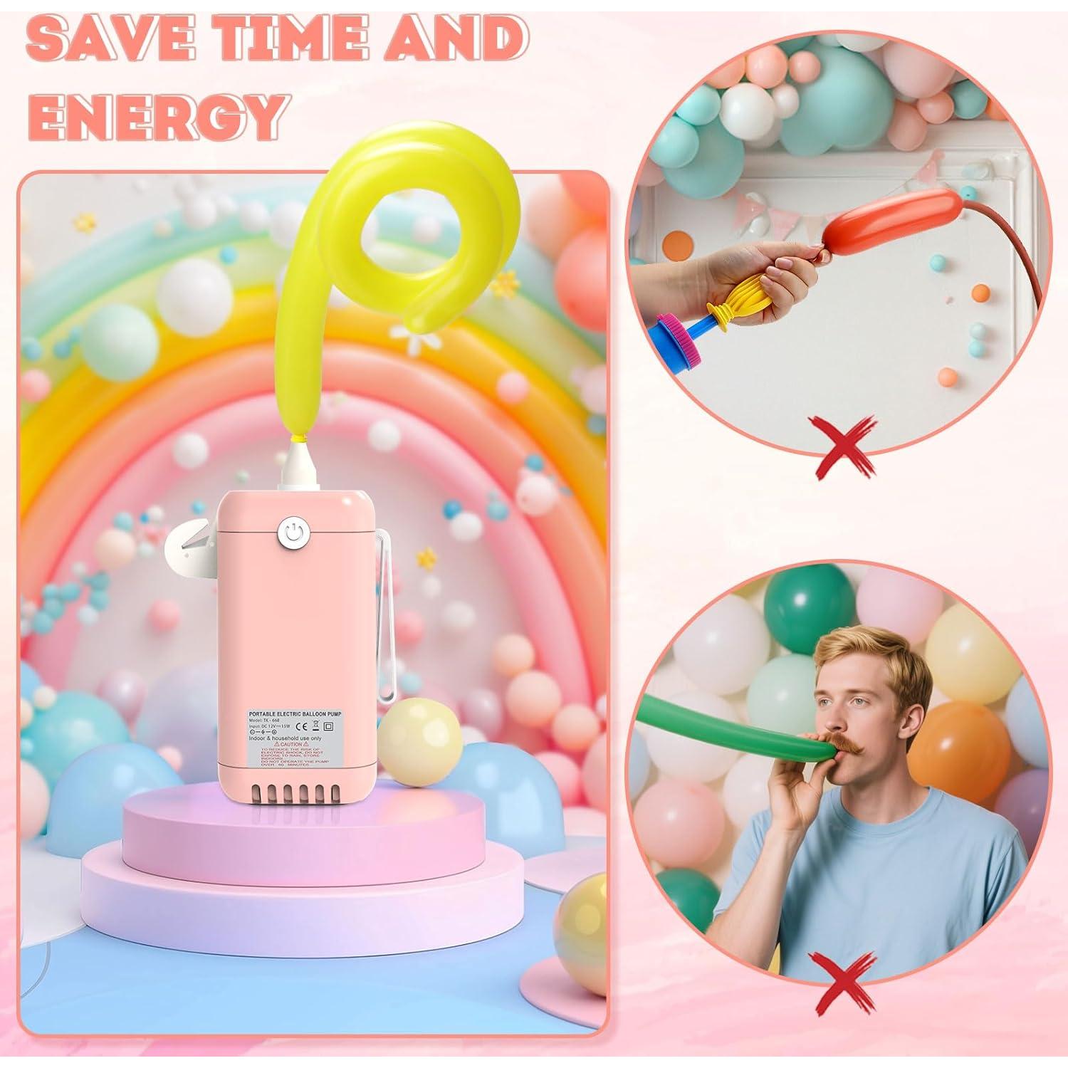 Bomba de aire eléctrica AXHJ 2 en 1 para globos y pelotas