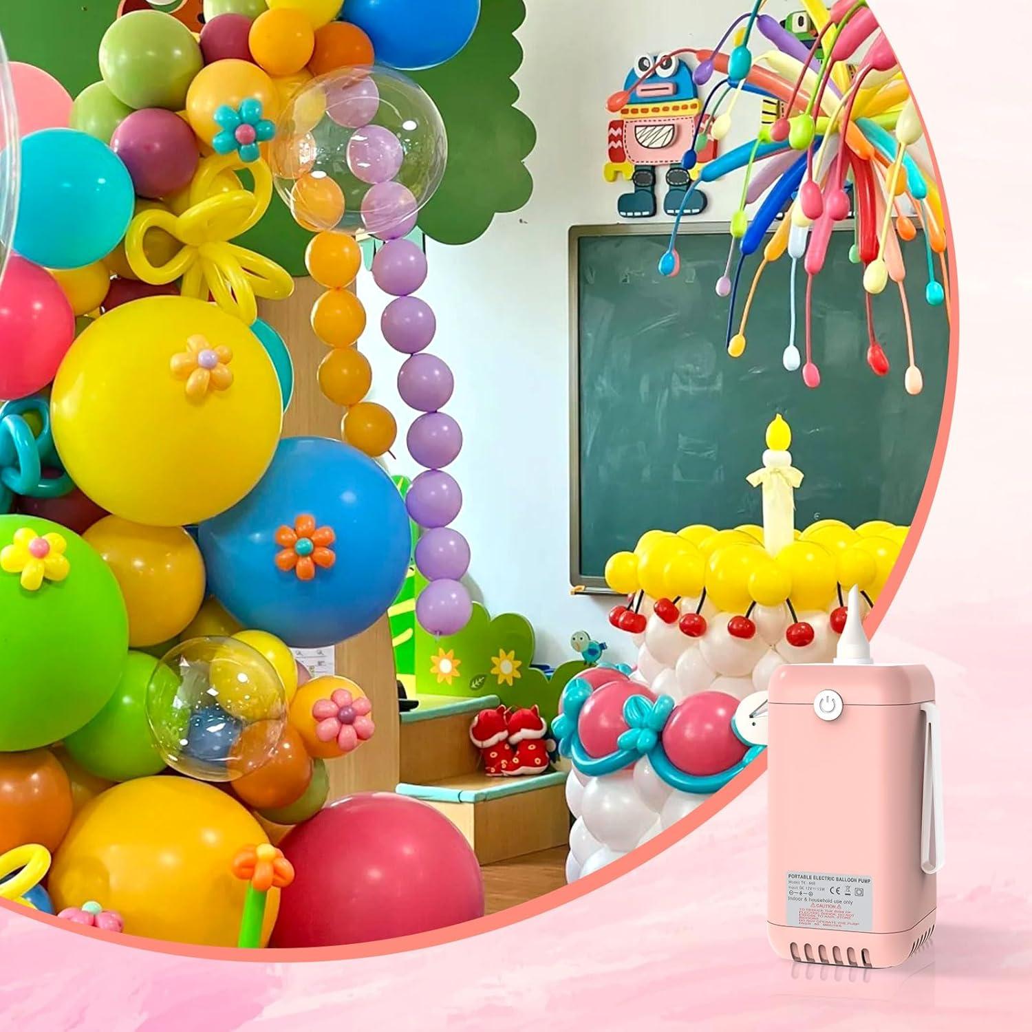 Bomba de aire eléctrica AXHJ 2 en 1 para globos y pelotas