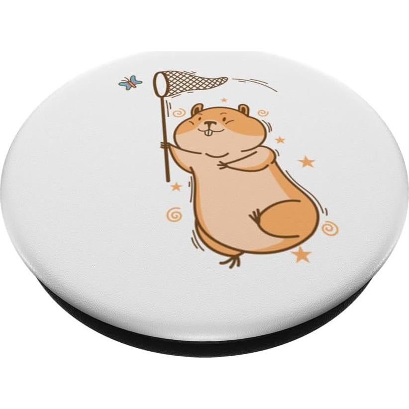 PopSockets PopGrip Hámster Atrapando Mariposa Estándar