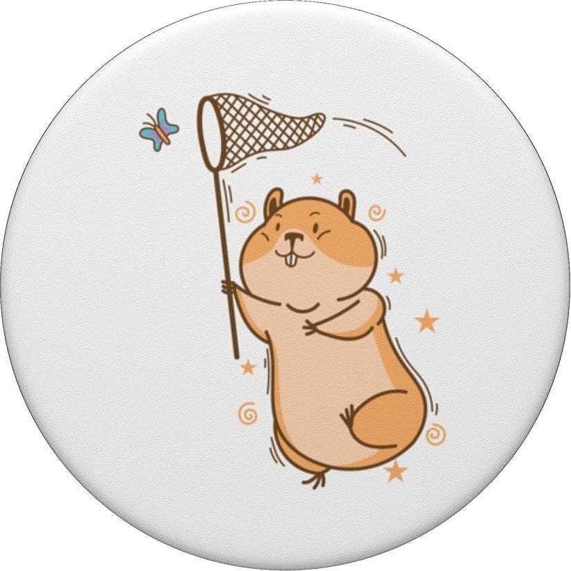 PopSockets PopGrip Hámster Atrapando Mariposa Estándar