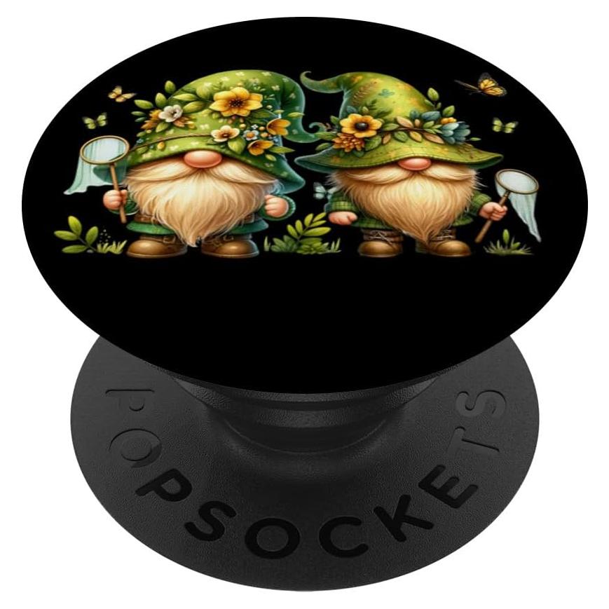 PopSockets PopGrip Estándar Gnomos de Primavera con Mariposas