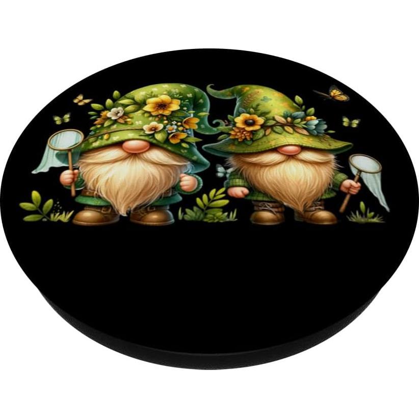 PopSockets PopGrip Estándar Gnomos de Primavera con Mariposas