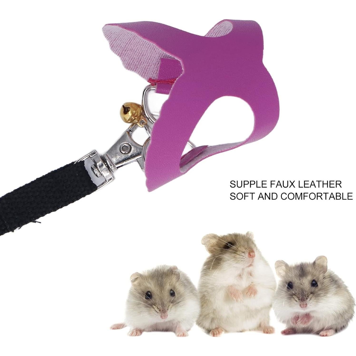 Conjunto Arnés y Correa para Hámster Boloramo - 3 Tamaños