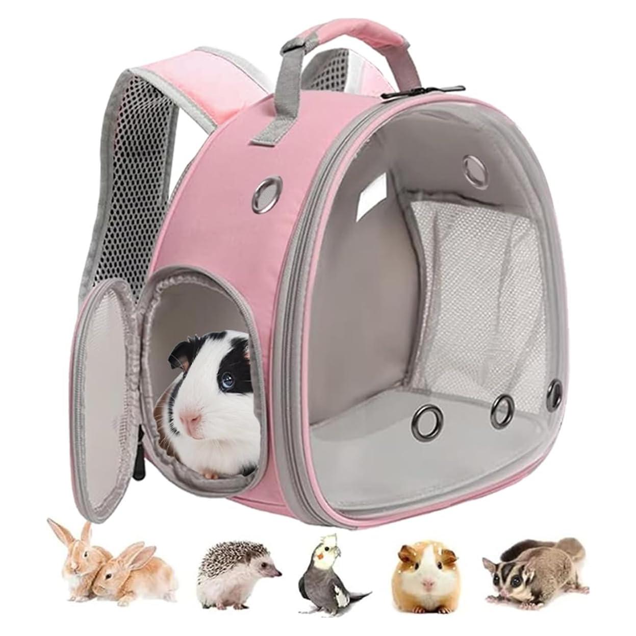 Mochila Transportadora para Mascotas LAIRIES Rosa 31x17x32 cm