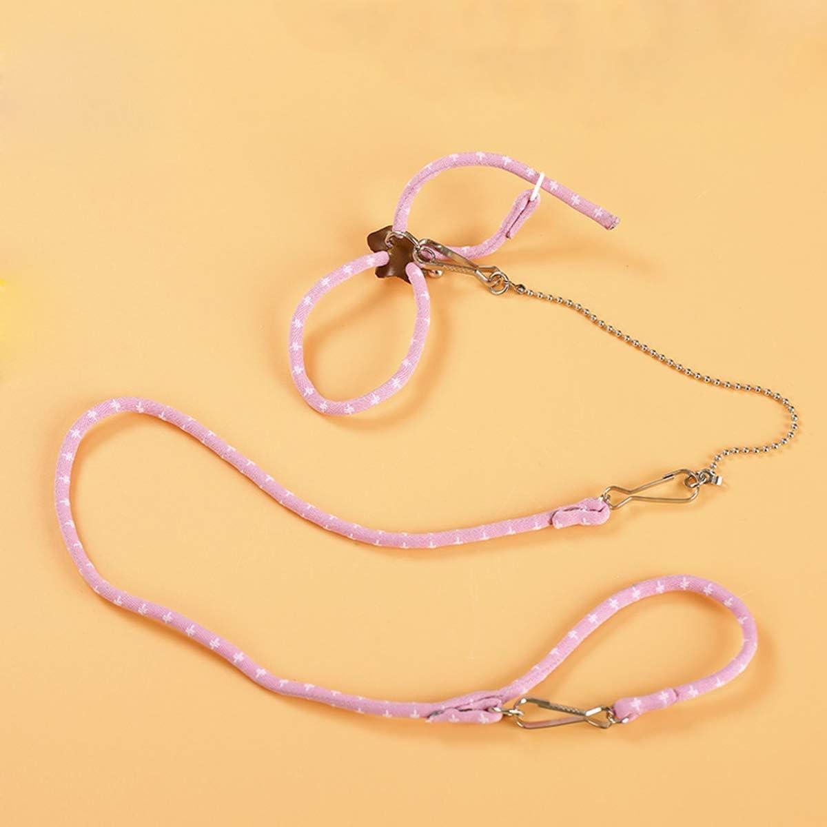 Arnés Ajustable con Campana para Rata y Cobayo Rosa