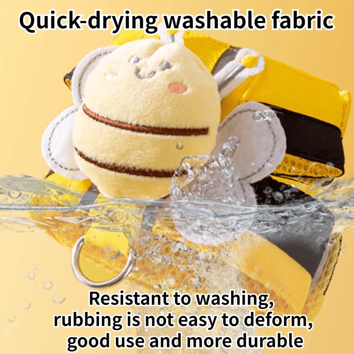 Arnés Ajustable para Conejo Copfeu - Pequeño, Color Amarillo