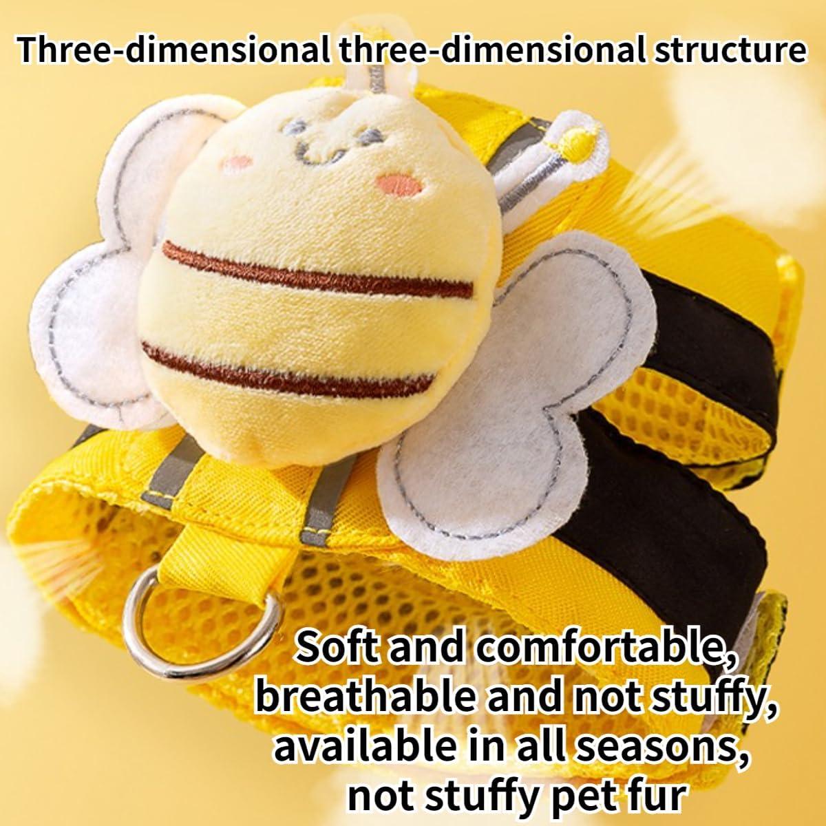 Arnés Ajustable para Conejo Copfeu - Pequeño, Color Amarillo