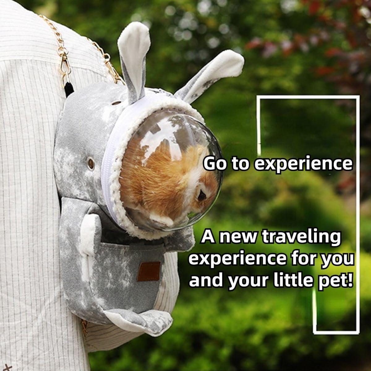 Bolsa de Transporte para Hámster y Pequeños Animales Gris