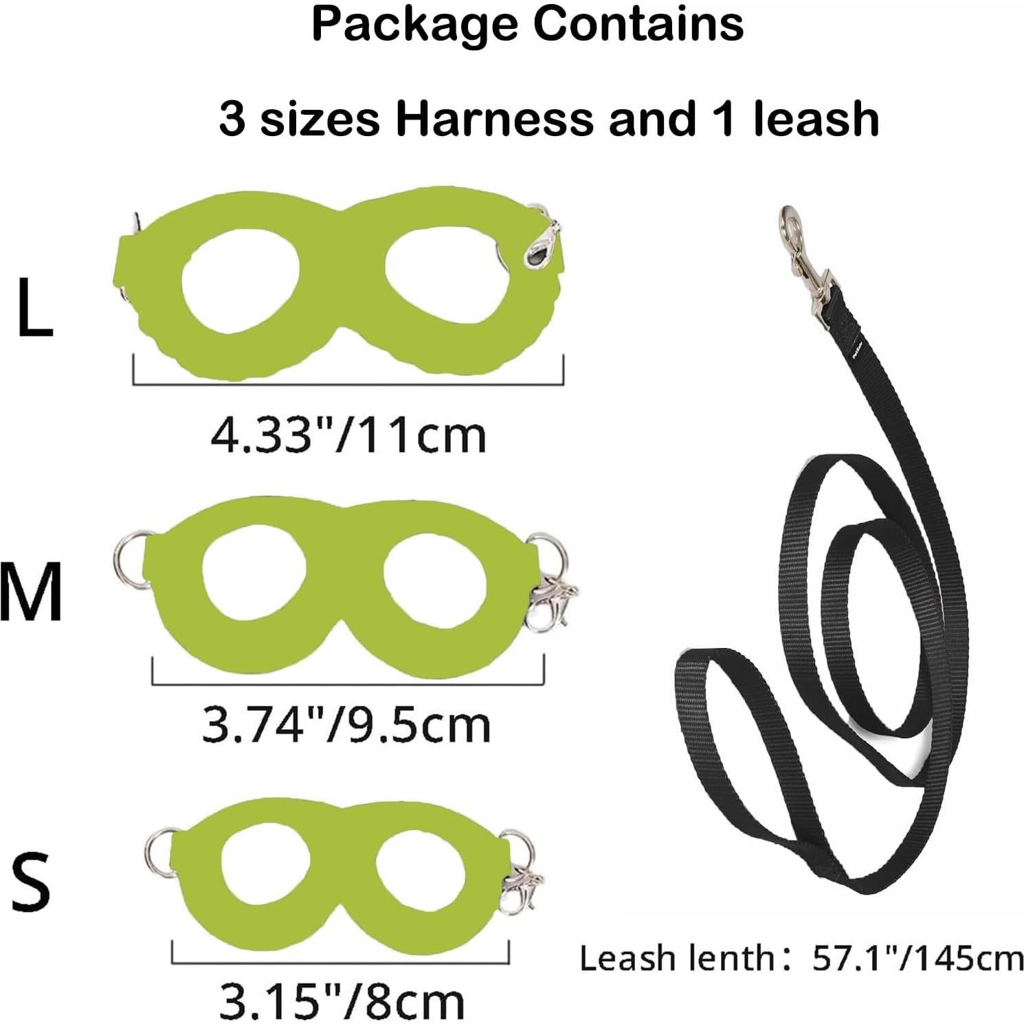 Juego de Arnés y Correa Meow&Woof para Mascotas Pequeñas - Verde