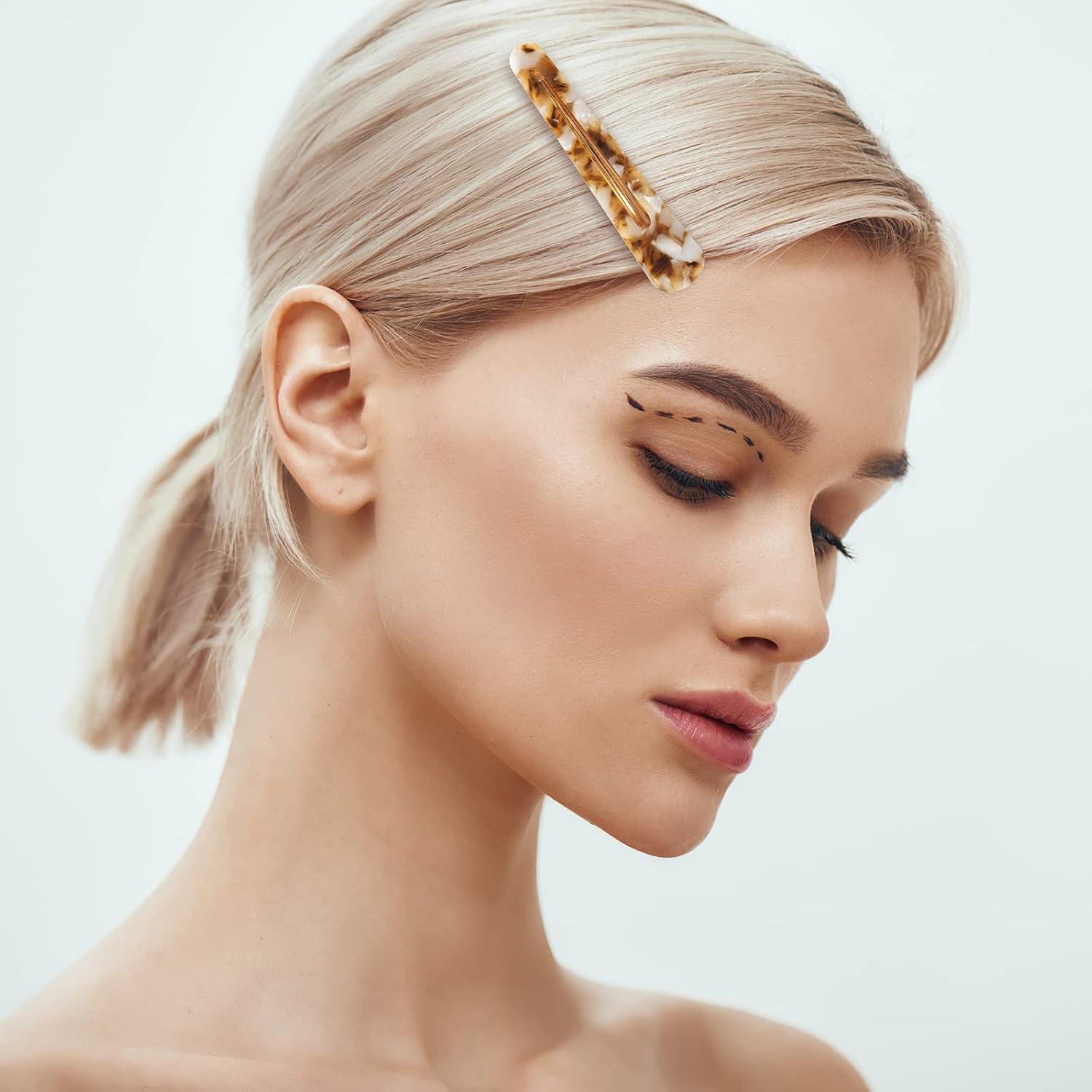 Clips para el Cabello Cobahom 6 Pack 8.26 cm Estampado Leopardo