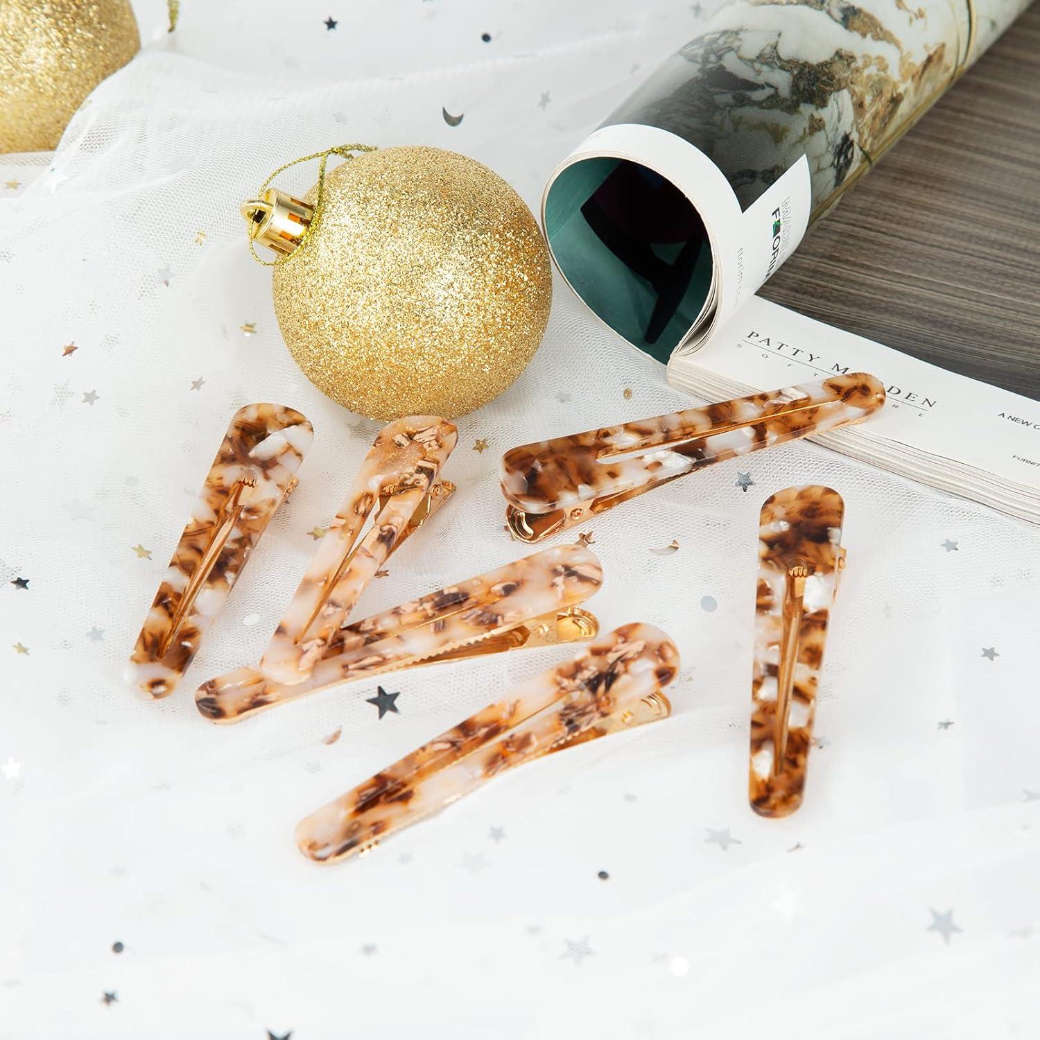 Clips para el Cabello Cobahom 6 Pack 8.26 cm Estampado Leopardo