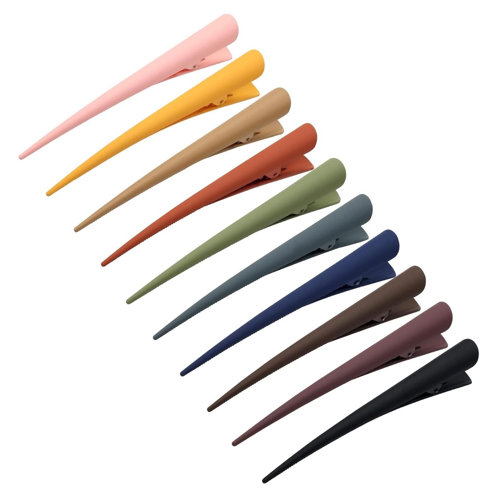 10 Clips de Pelo Tipo Cocodrilo Dizila 12 cm Antideslizantes