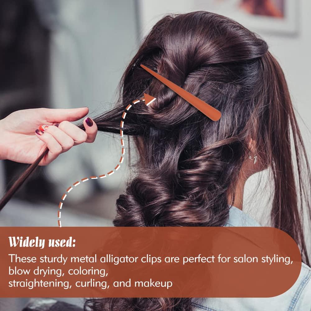 10 Clips de Pelo Tipo Cocodrilo Dizila 12 cm Antideslizantes