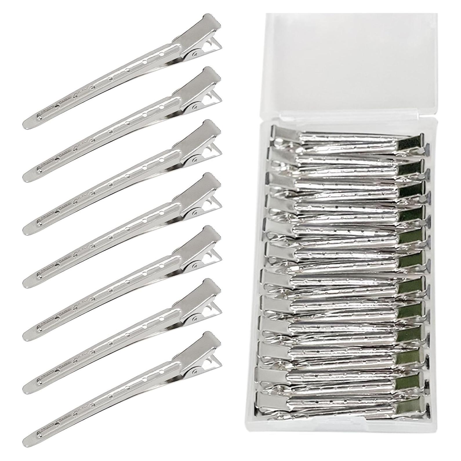 Clips de Pico de Patos Metálicos TseroFay 24 PZS para Cabello