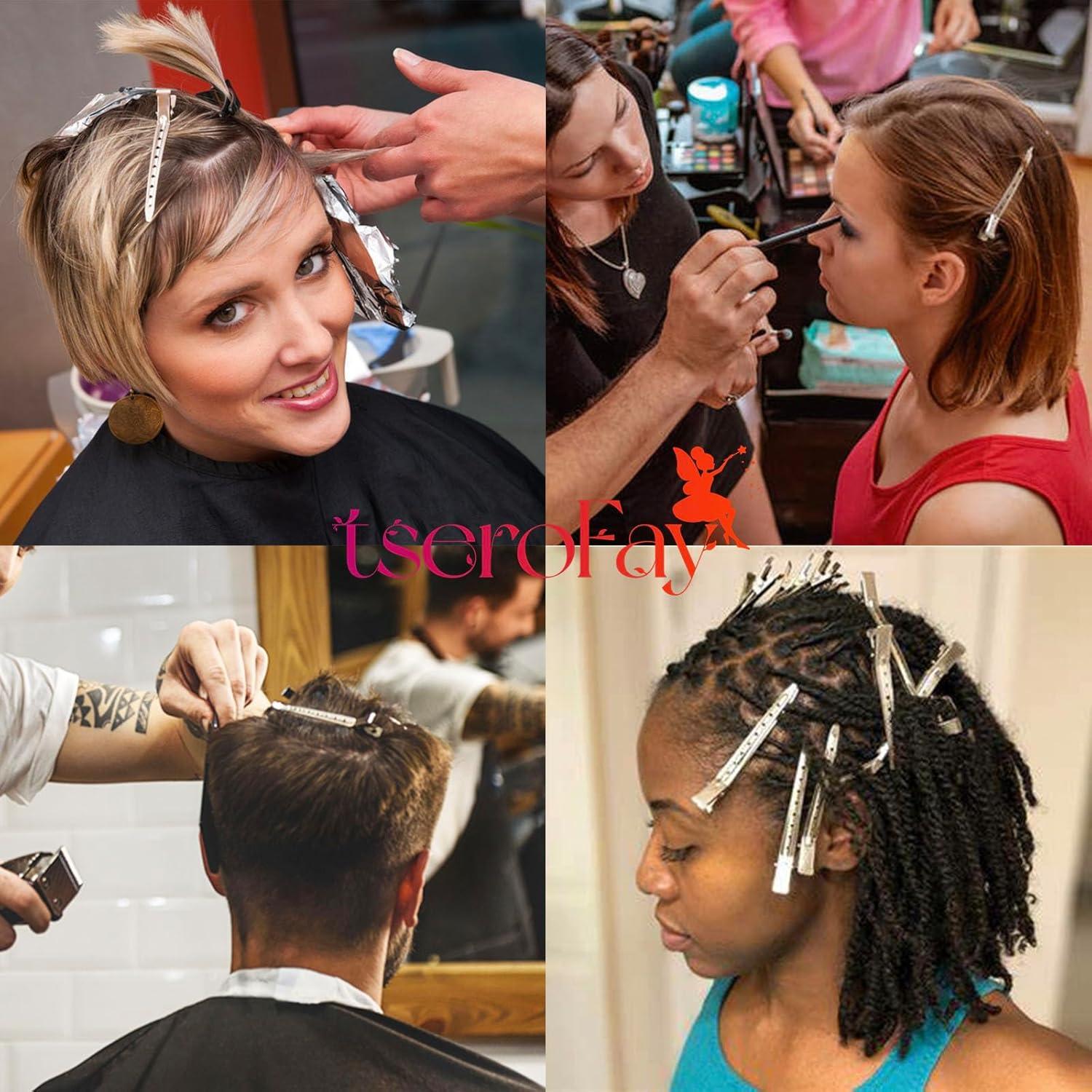 Clips de Pico de Patos Metálicos TseroFay 24 PZS para Cabello