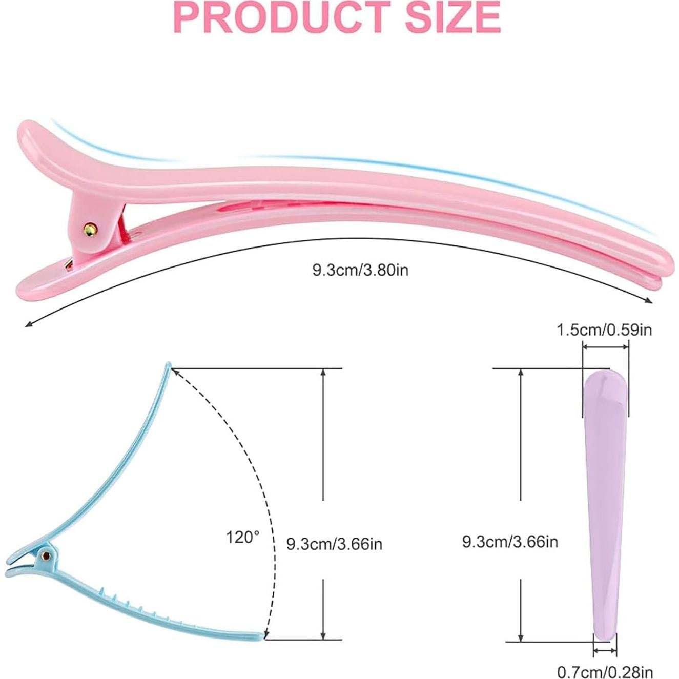 Paquete de 12 Clips para el Cabello Rioa - Antideslizantes Multicolor