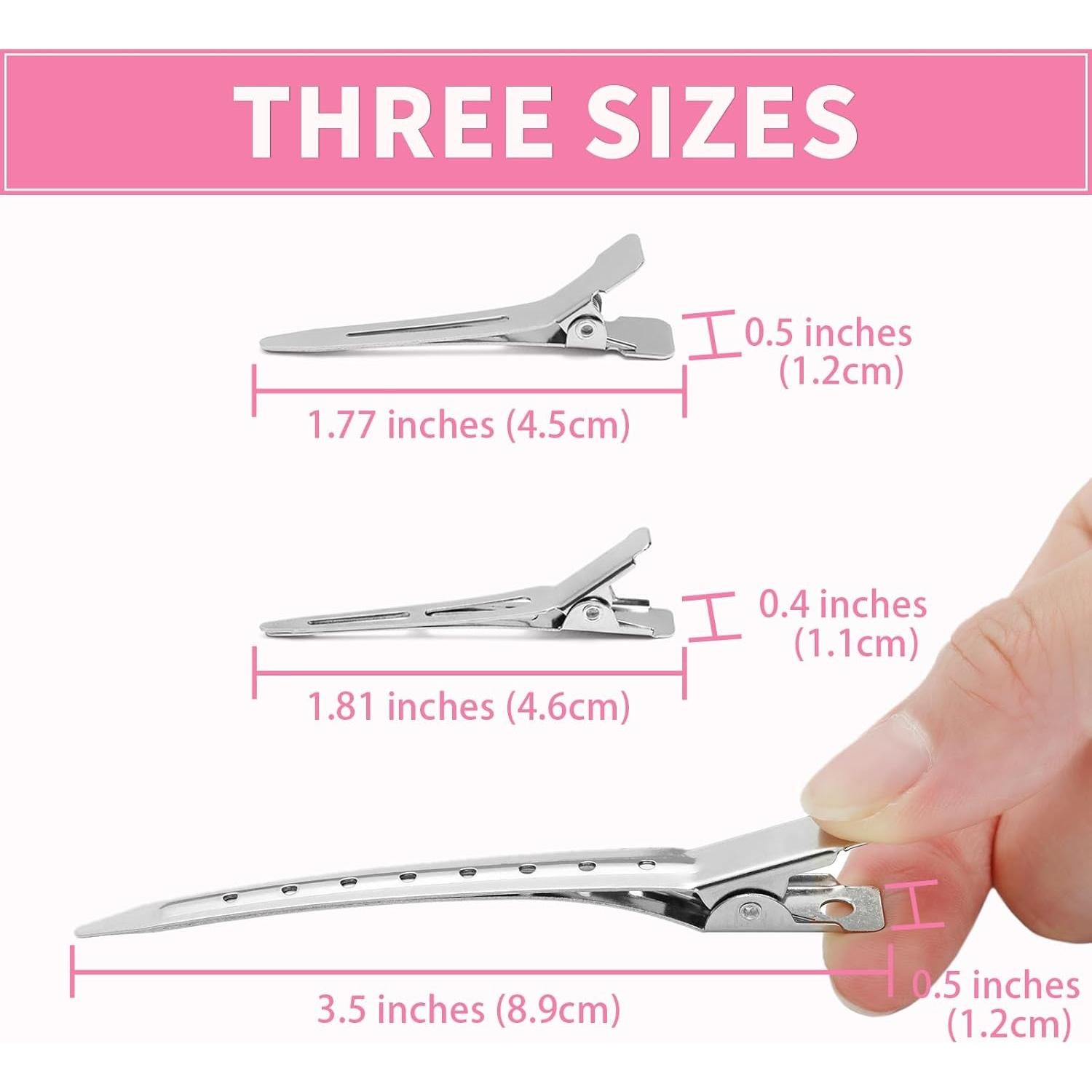 Juego de Clips de Pelo de Metal ALFRED ZAHN 60 Piezas