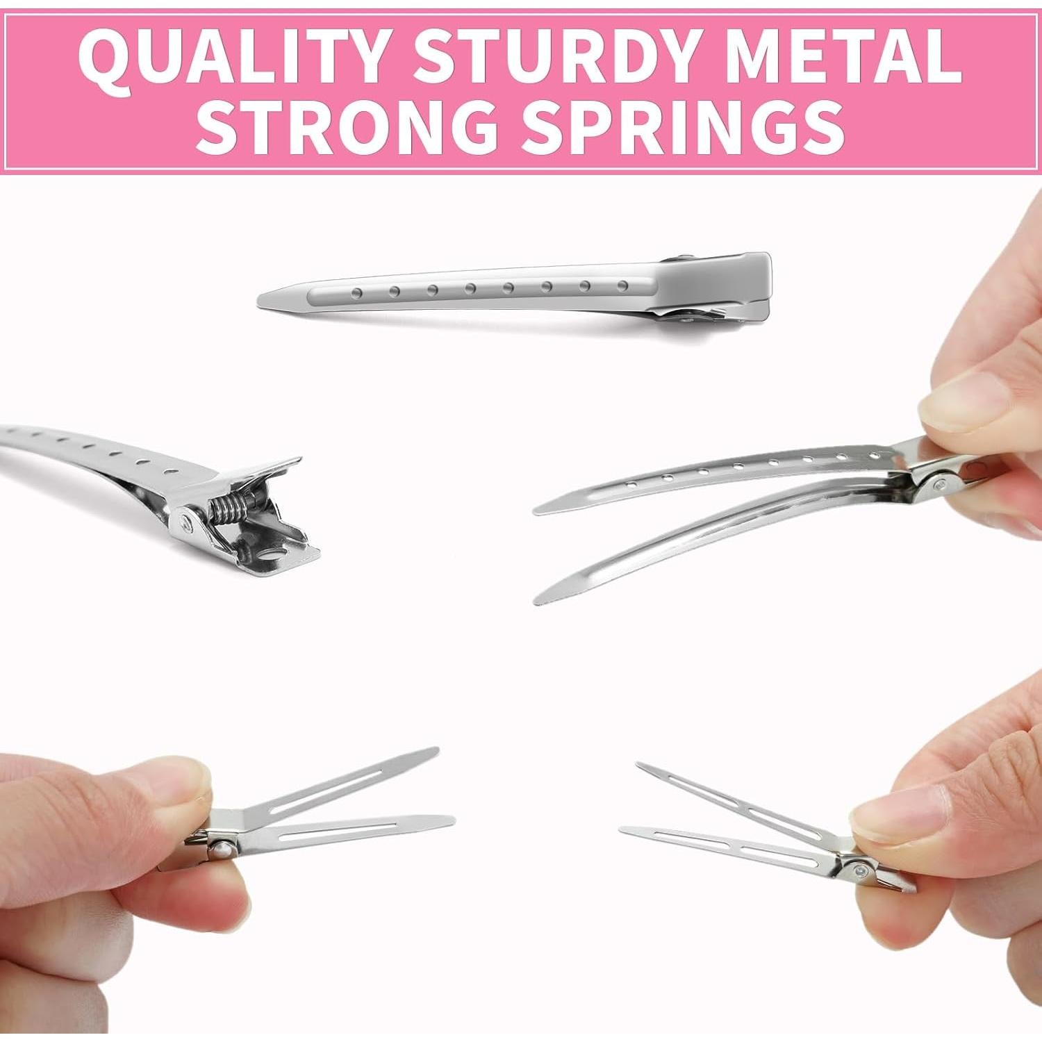 Juego de Clips de Pelo de Metal ALFRED ZAHN 60 Piezas