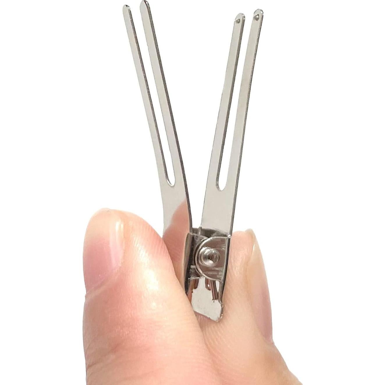 60 Clips de Cabello Doble Punta Gingbiss con Caja 18.5x9.7cm