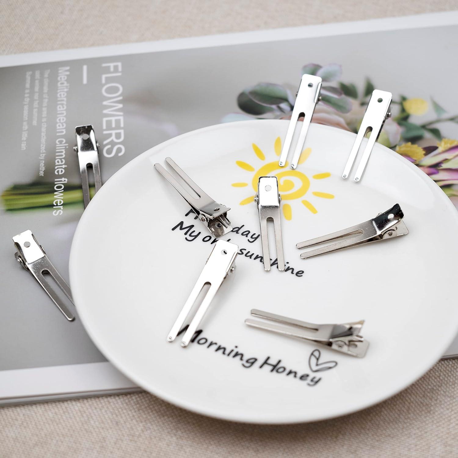 60 Clips de Cabello Doble Punta Gingbiss con Caja 18.5x9.7cm