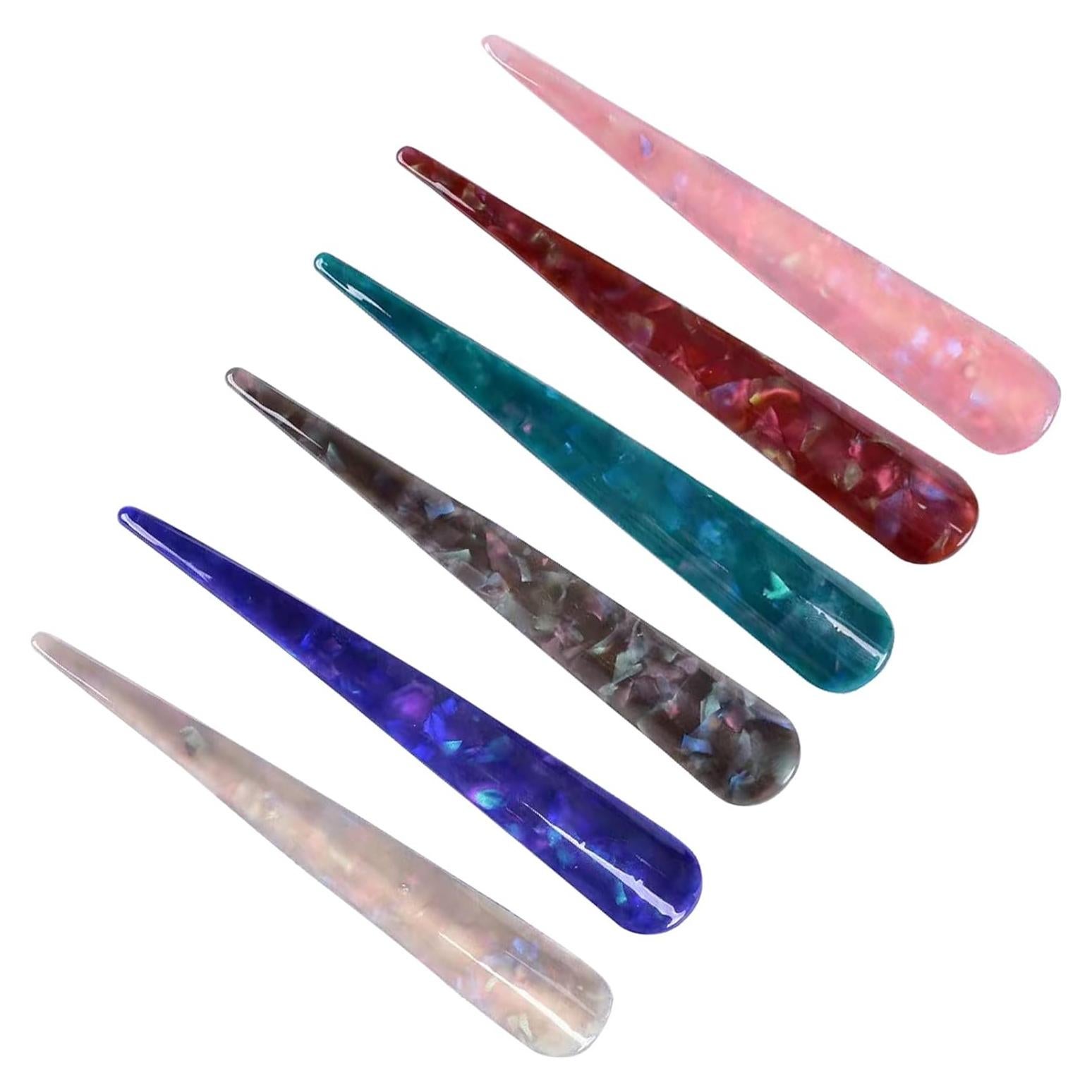 Pinzas para el cabello DXYAKY 14 cm antideslizantes 6 piezas