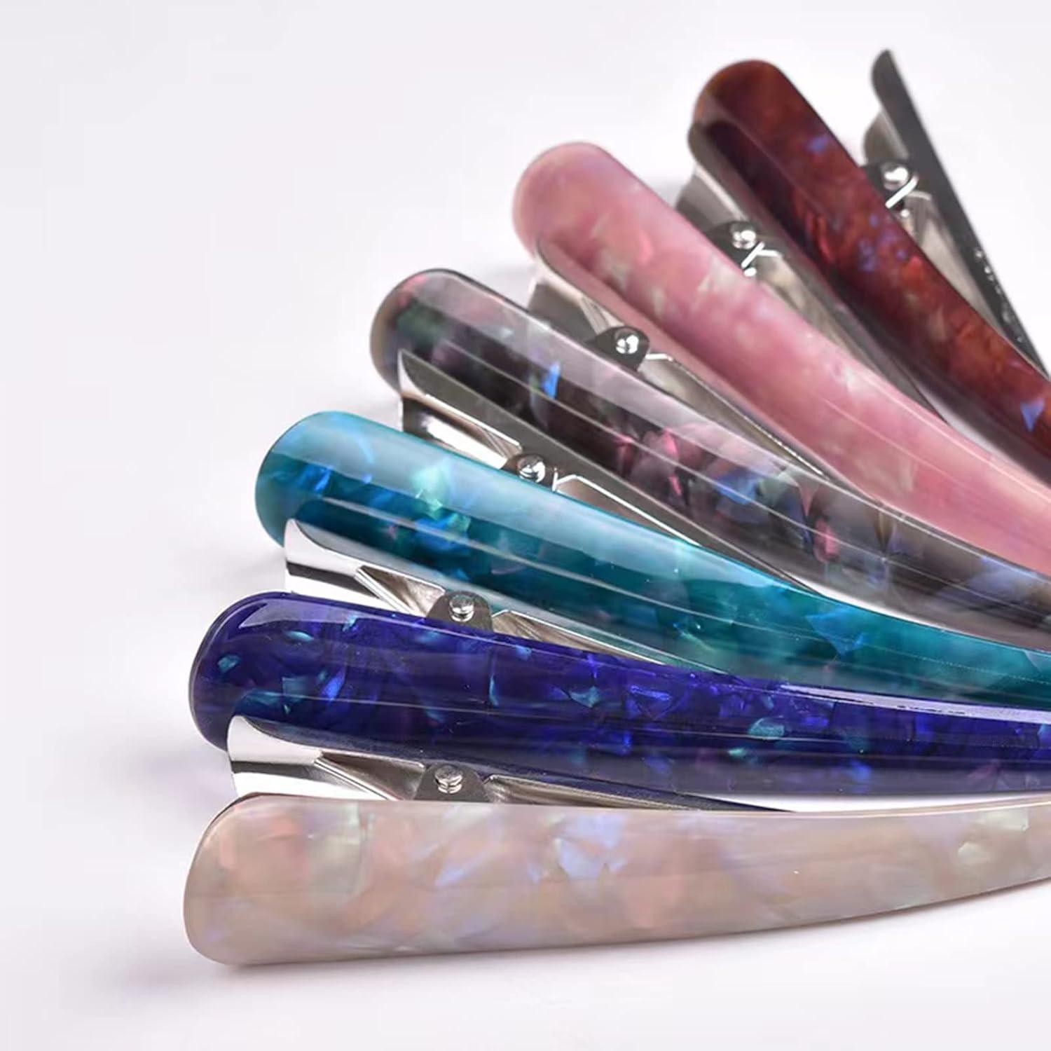 Pinzas para el cabello DXYAKY 14 cm antideslizantes 6 piezas