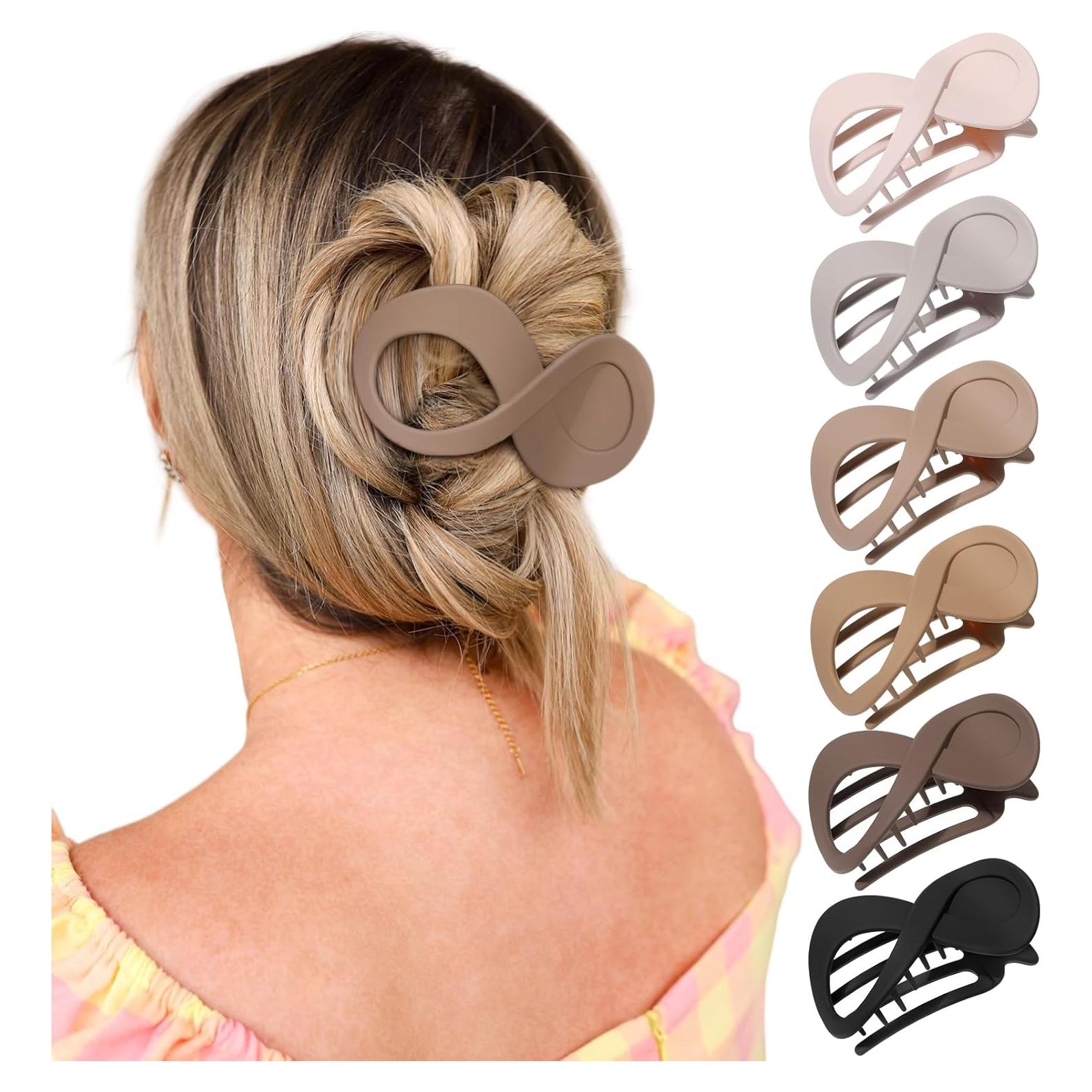 Pinzas de Pelo Francesas Concord - 6PCS Sin Deslizamiento 8.4cm