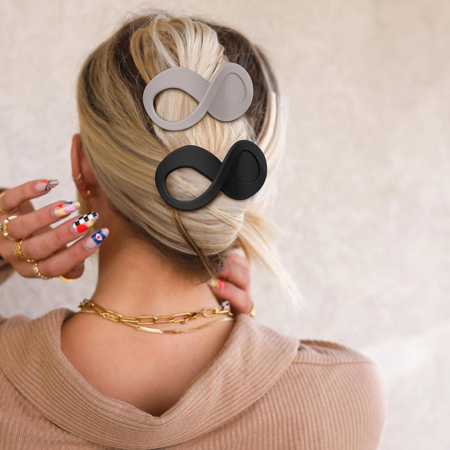 Pinzas de Pelo Francesas Concord - 6PCS Sin Deslizamiento 8.4cm