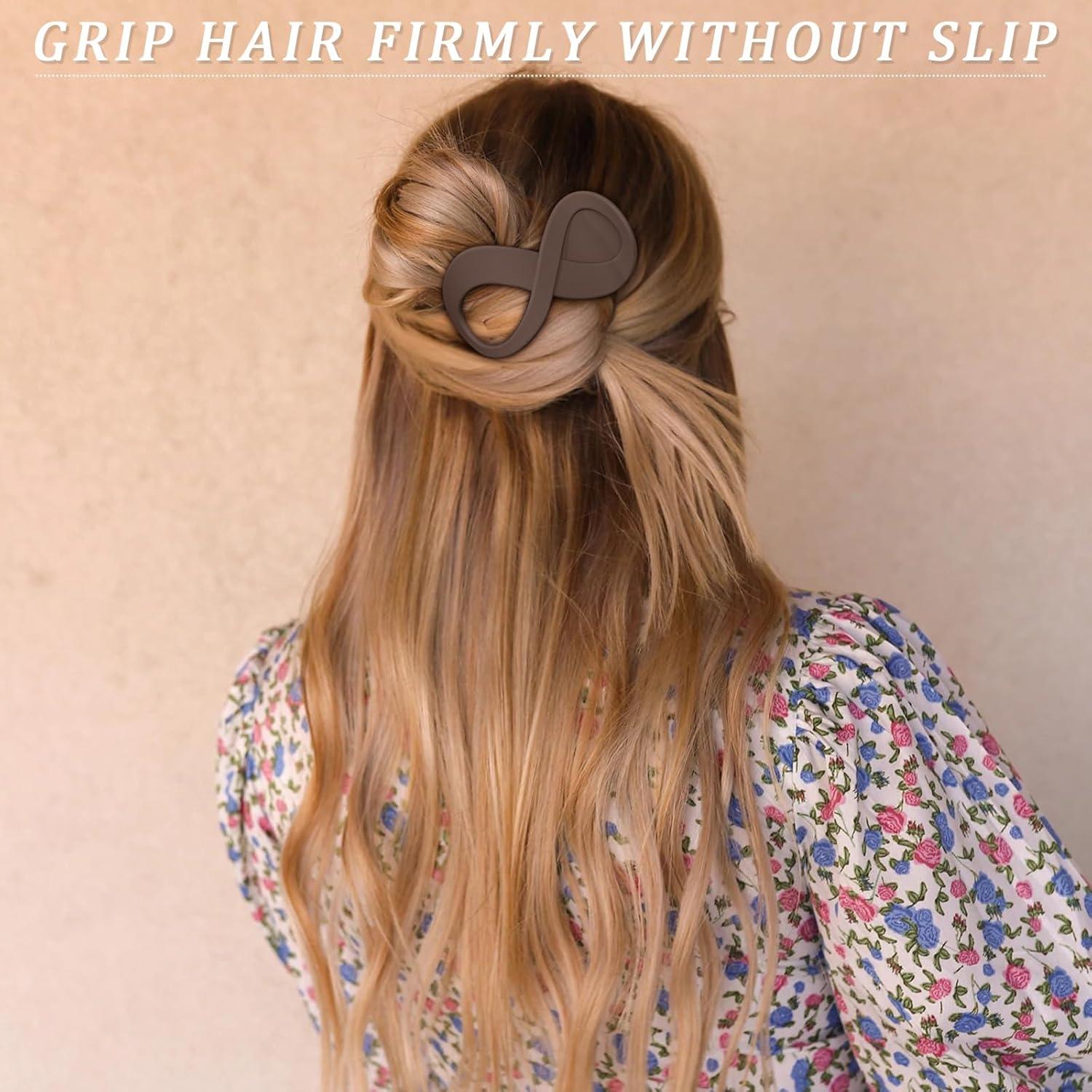 Pinzas de Pelo Francesas Concord - 6PCS Sin Deslizamiento 8.4cm